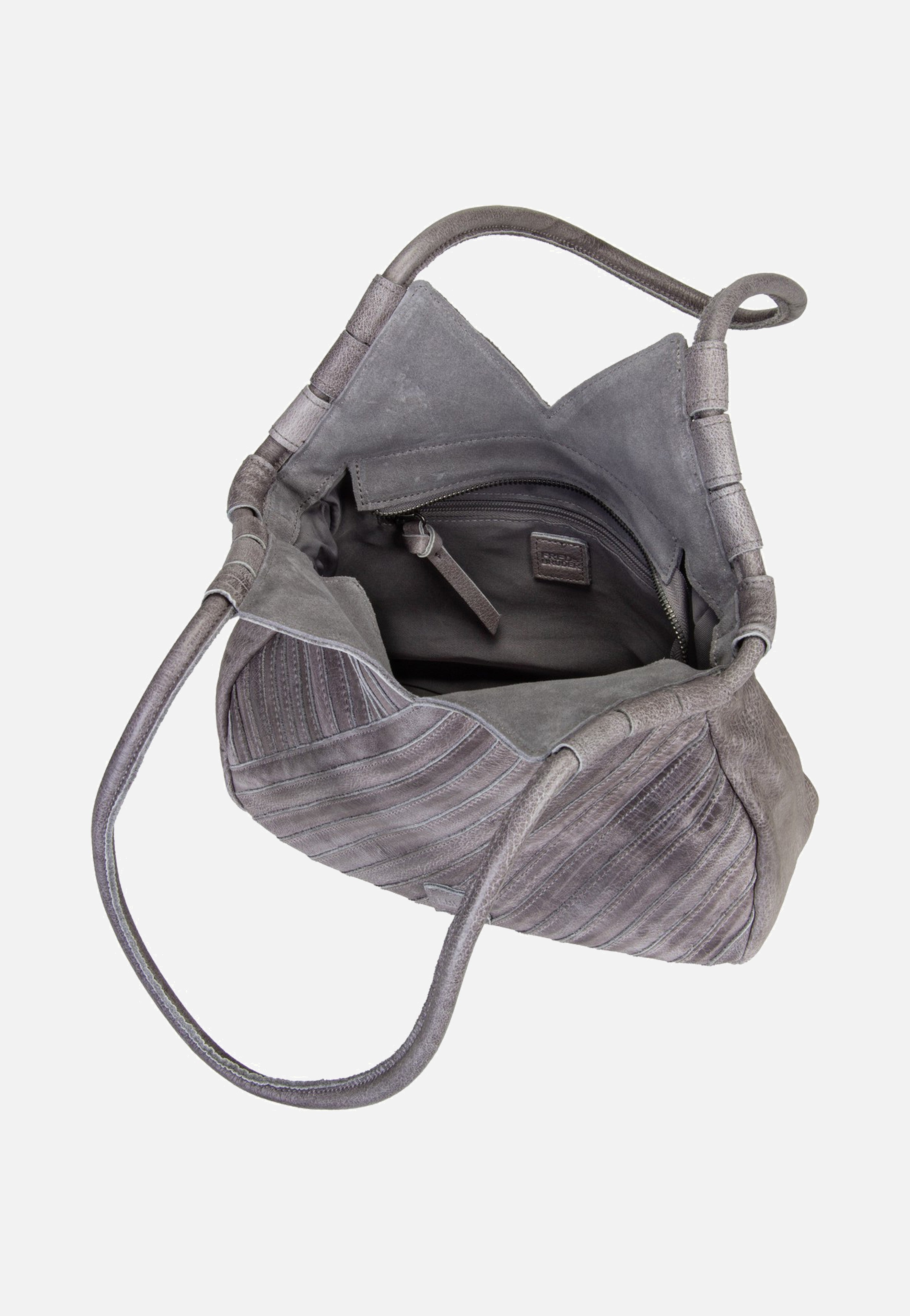 Fredsbruder Criss-Cross Hobo Grey Hobo Bag