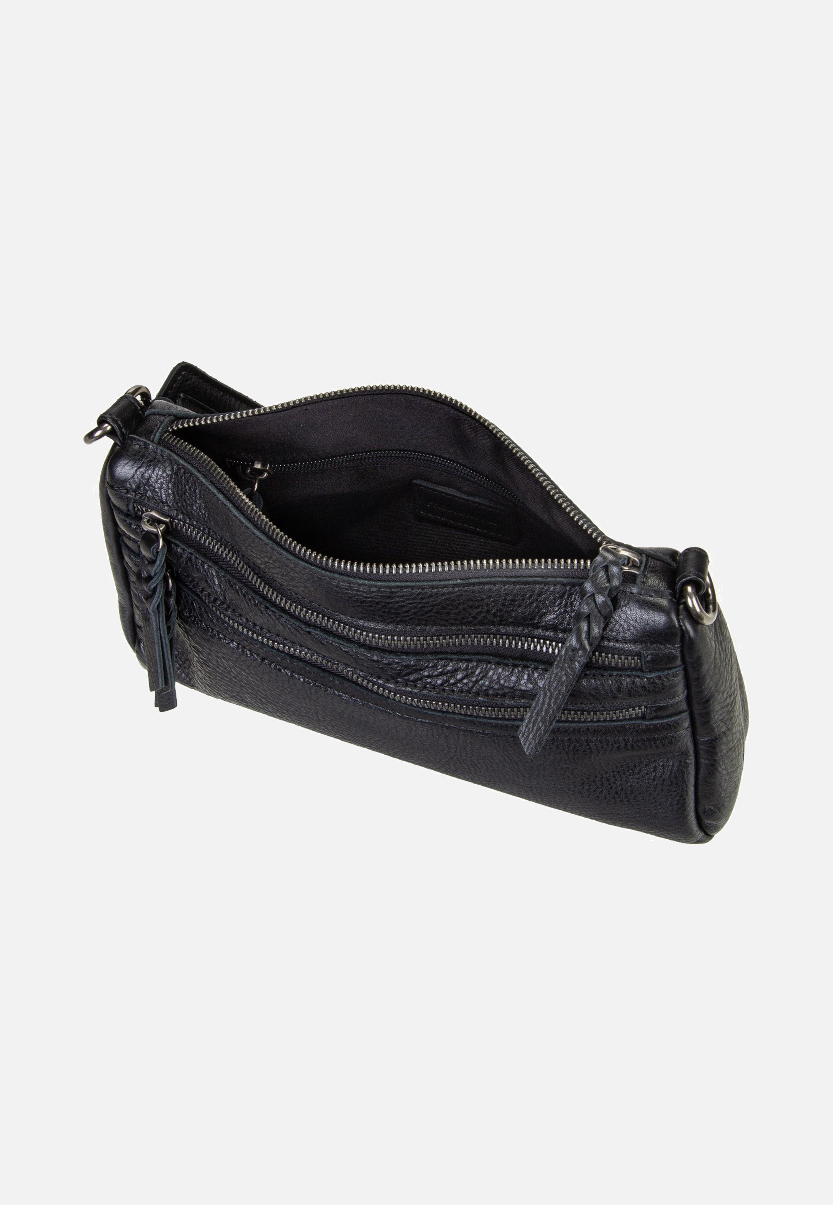 Fredsbruder My Forever Friend Zipper Black Crossbody Bag