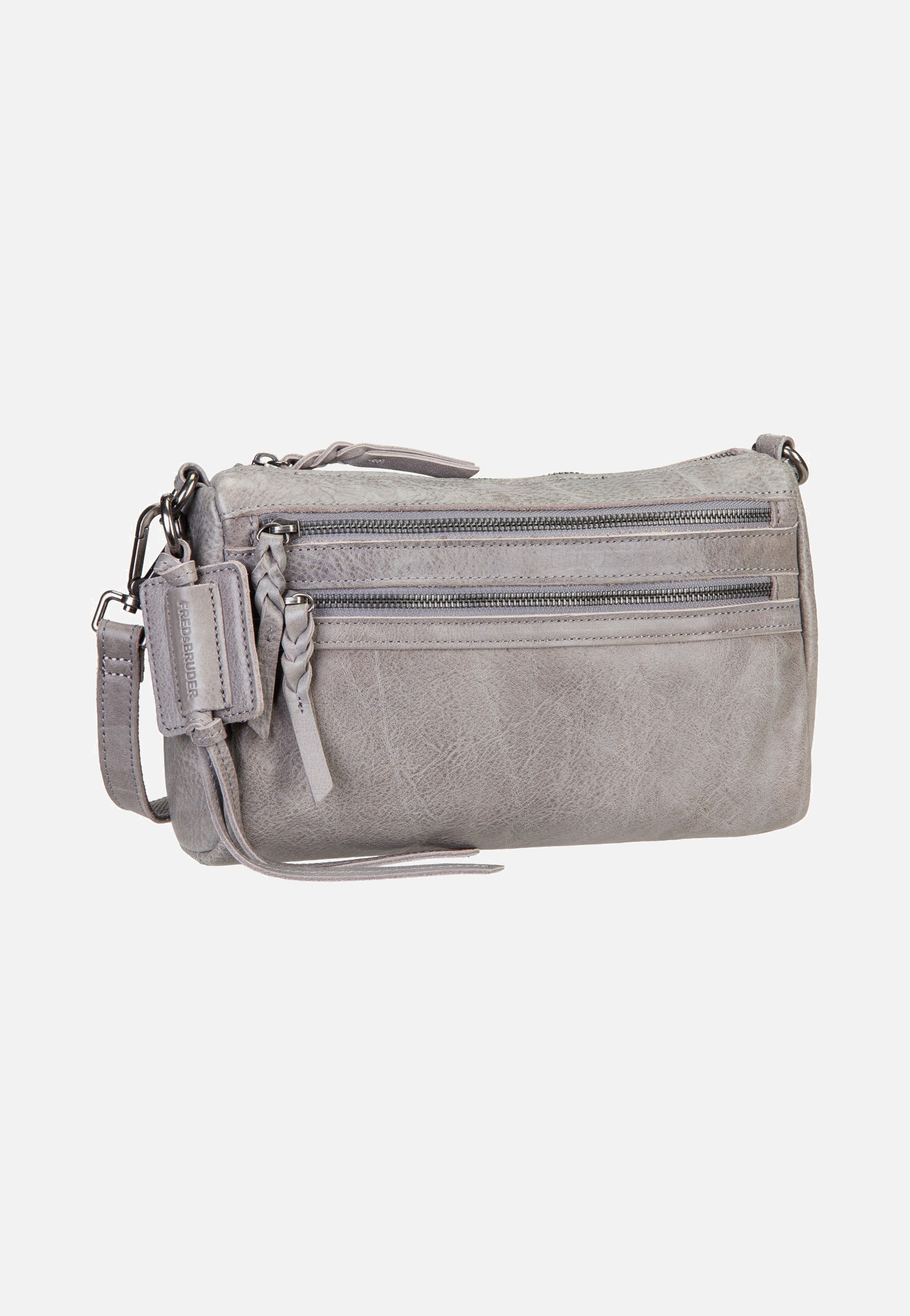 Fredsbruder My Forever Friend Zipper Grey Crossbody Bag