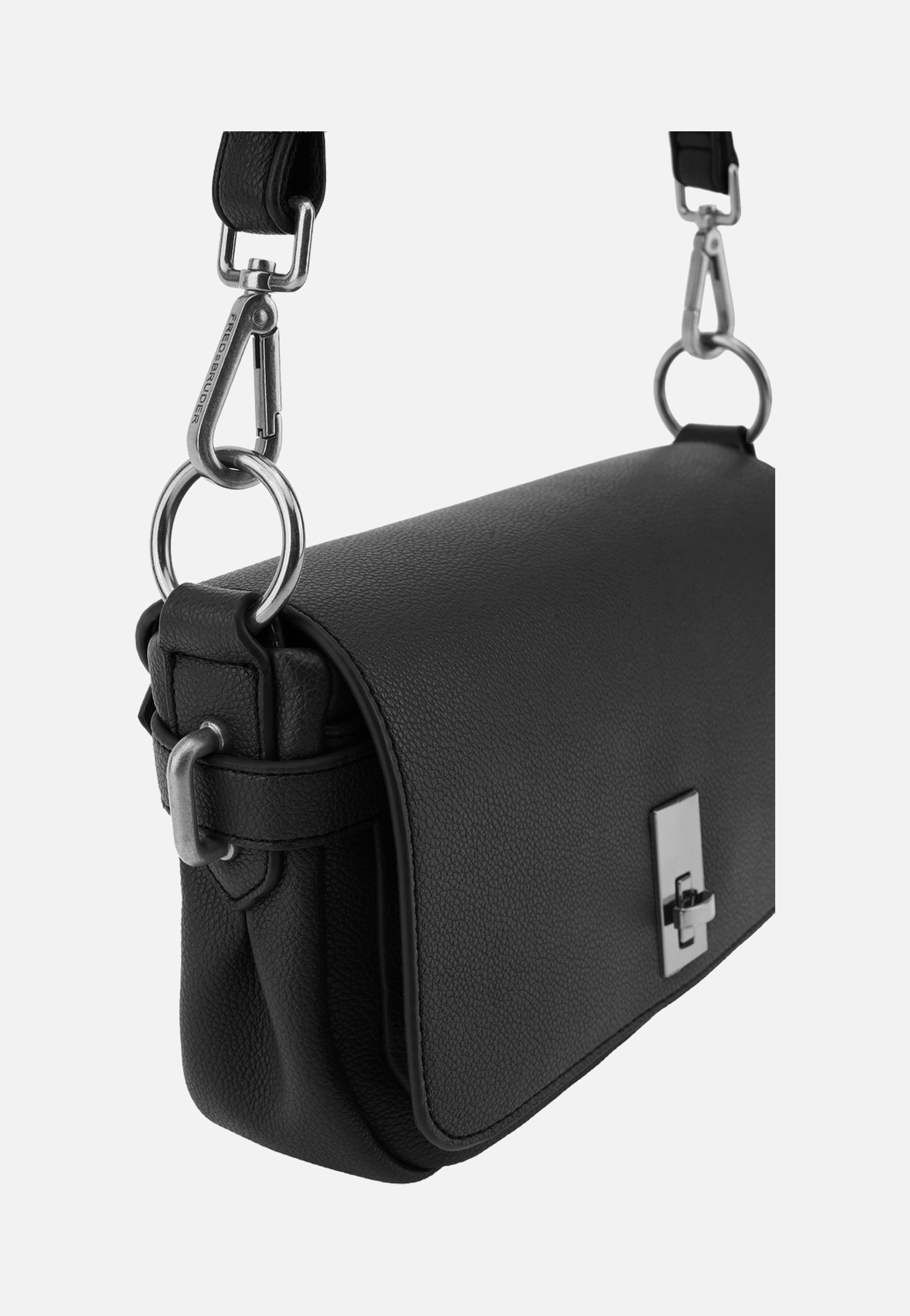 Fredsbruder My Bestie Crossbag With Flap Black Crossbody Bag