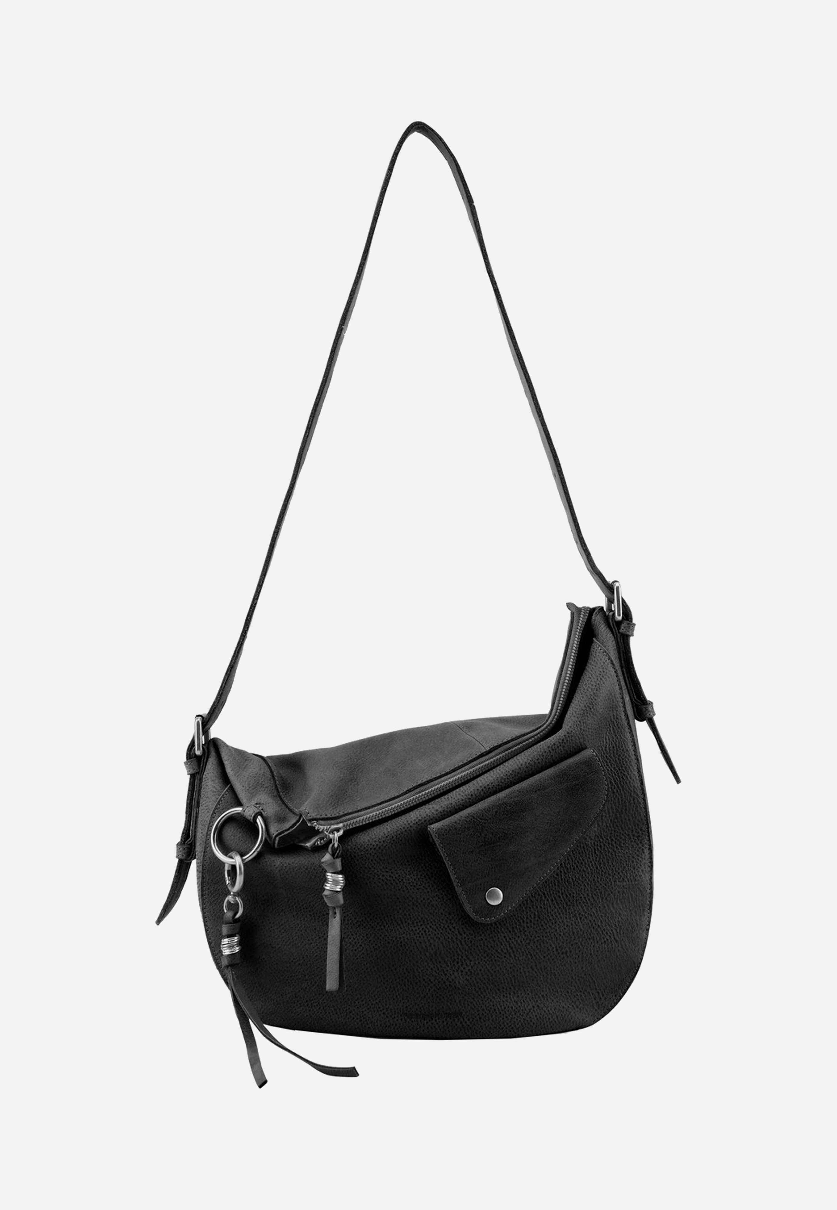 Fredsbruder My Forever Friend Shoulderbag With Front Pocket Black Shoulder Bag