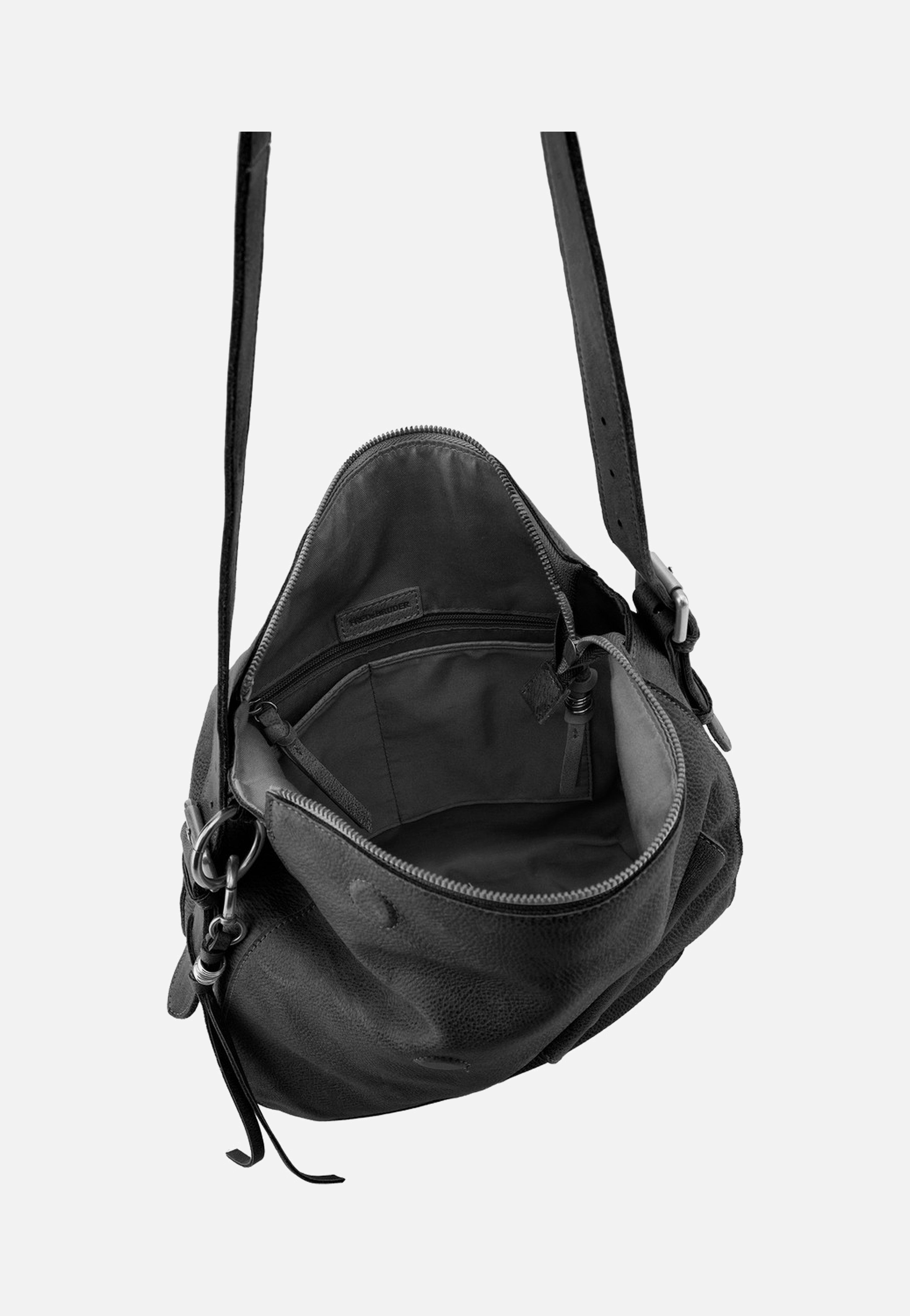 Fredsbruder My Forever Friend Shoulderbag With Front Pocket Black Shoulder Bag