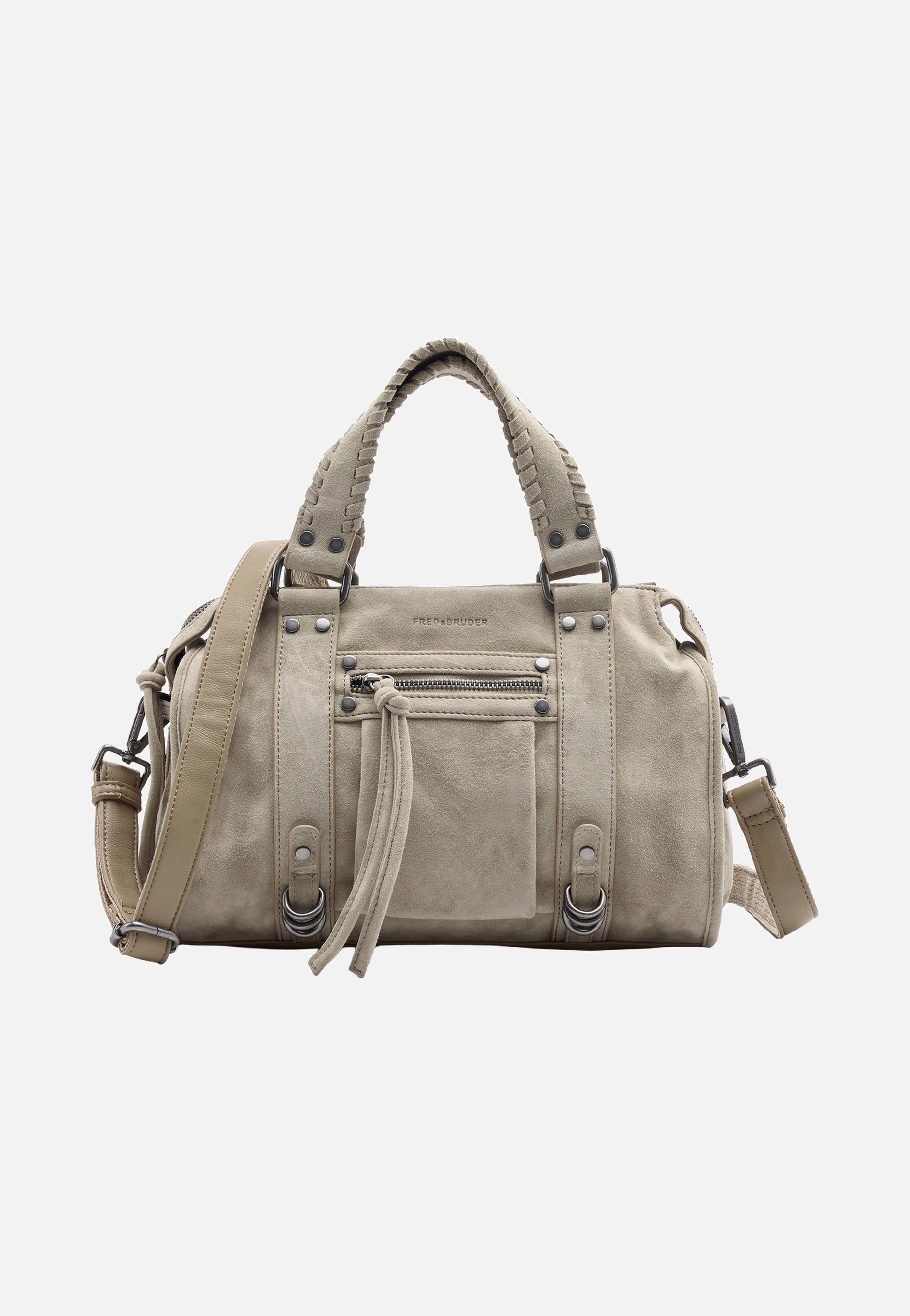 Fredsbruder - Whipstitch Soul Bowling Bag Taupe - Bowling Bag | Women-Image