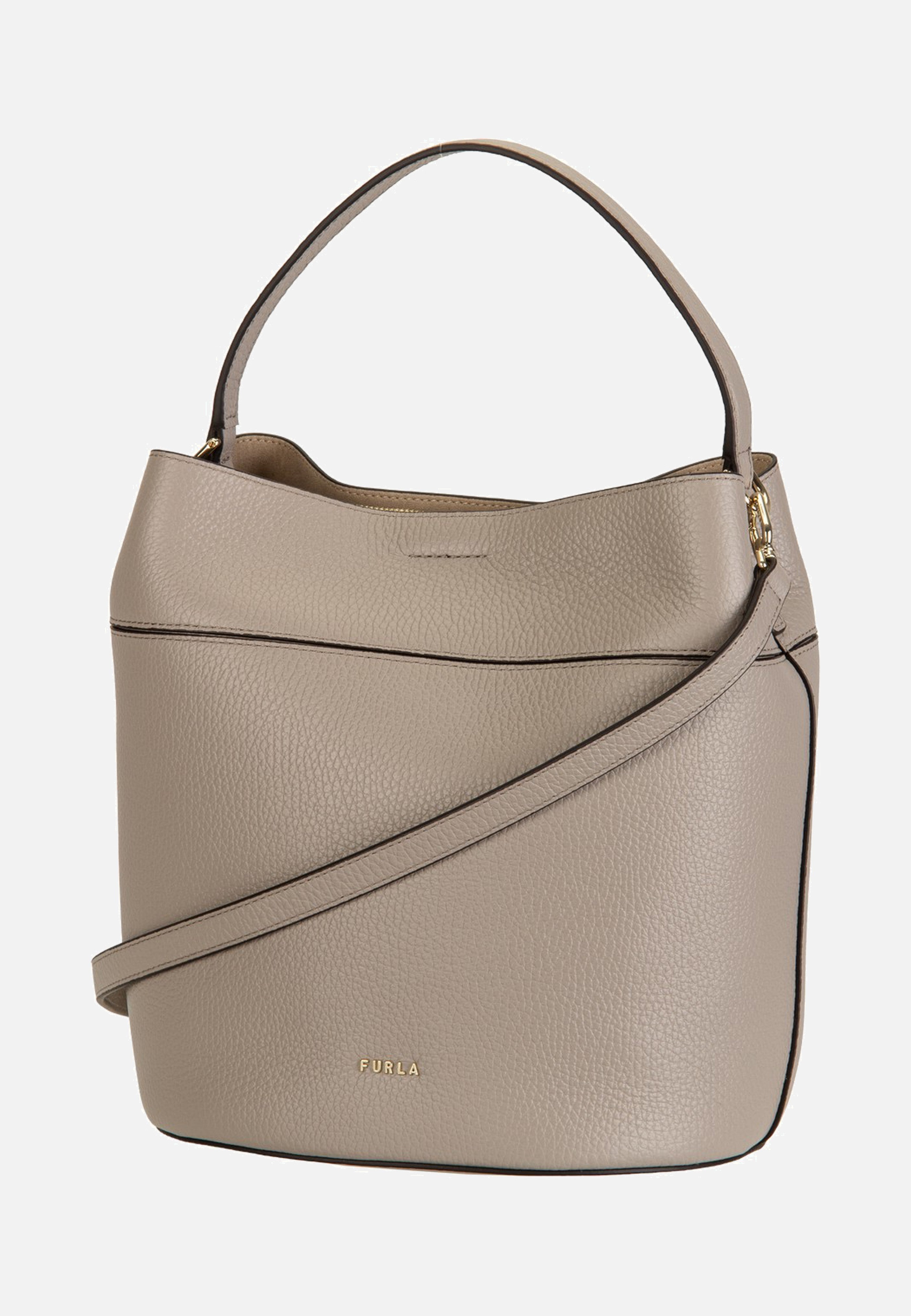 Furla Amelia M Bucket Bag Cachemire Gray Bucket Bag
