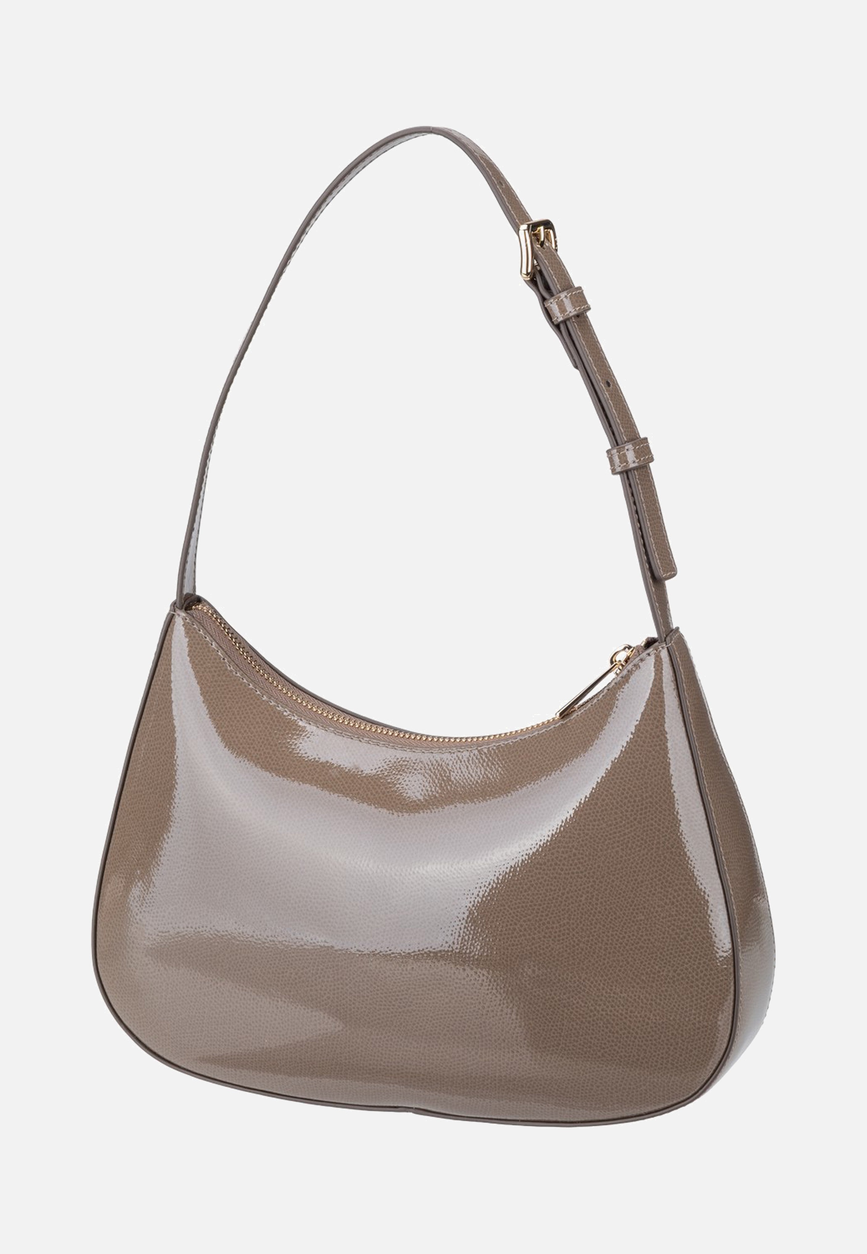 Furla Margot S Muddy Gray Shoulder Bag