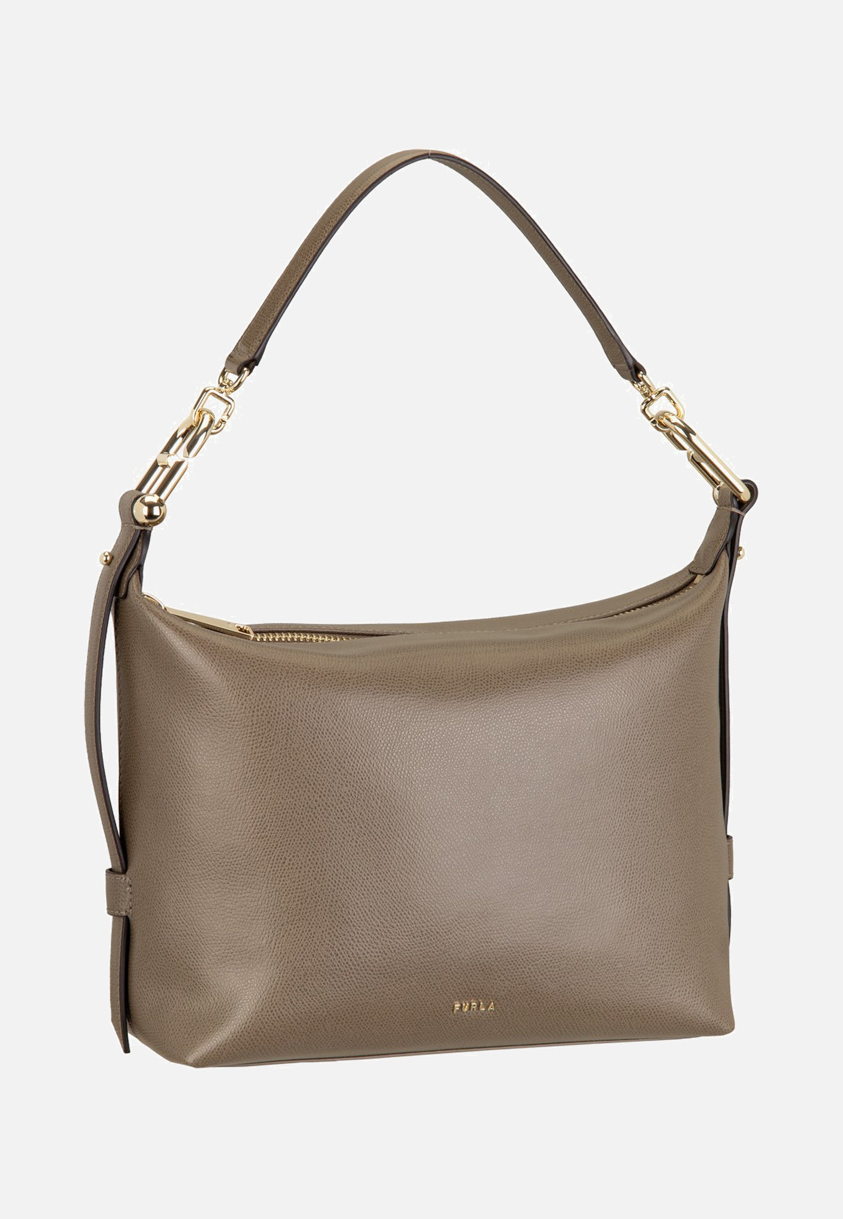 Furla Tonie M Hobo Muddy Gray Shoulder Bag