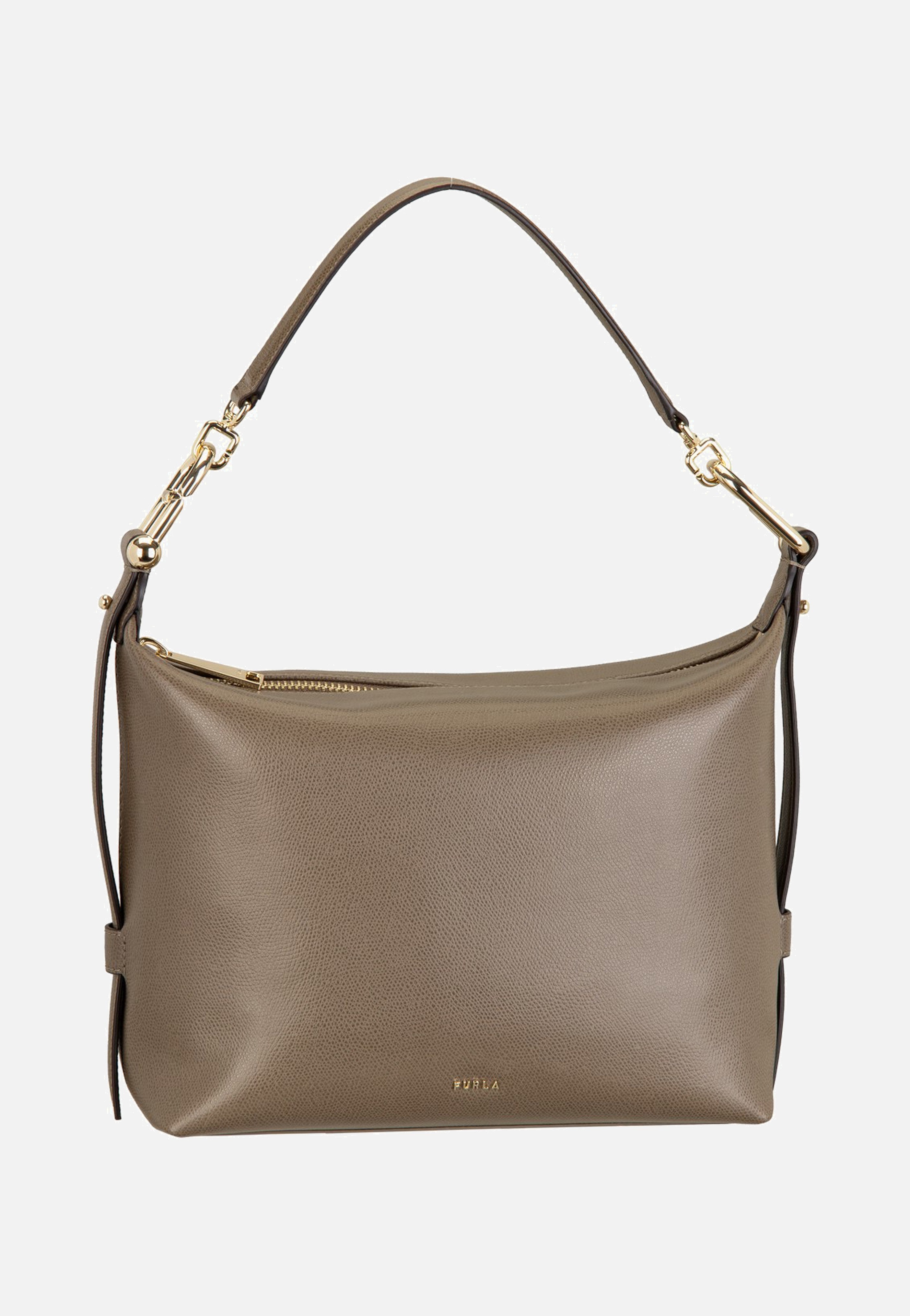 Furla Tonie M Hobo Muddy Gray Shoulder Bag