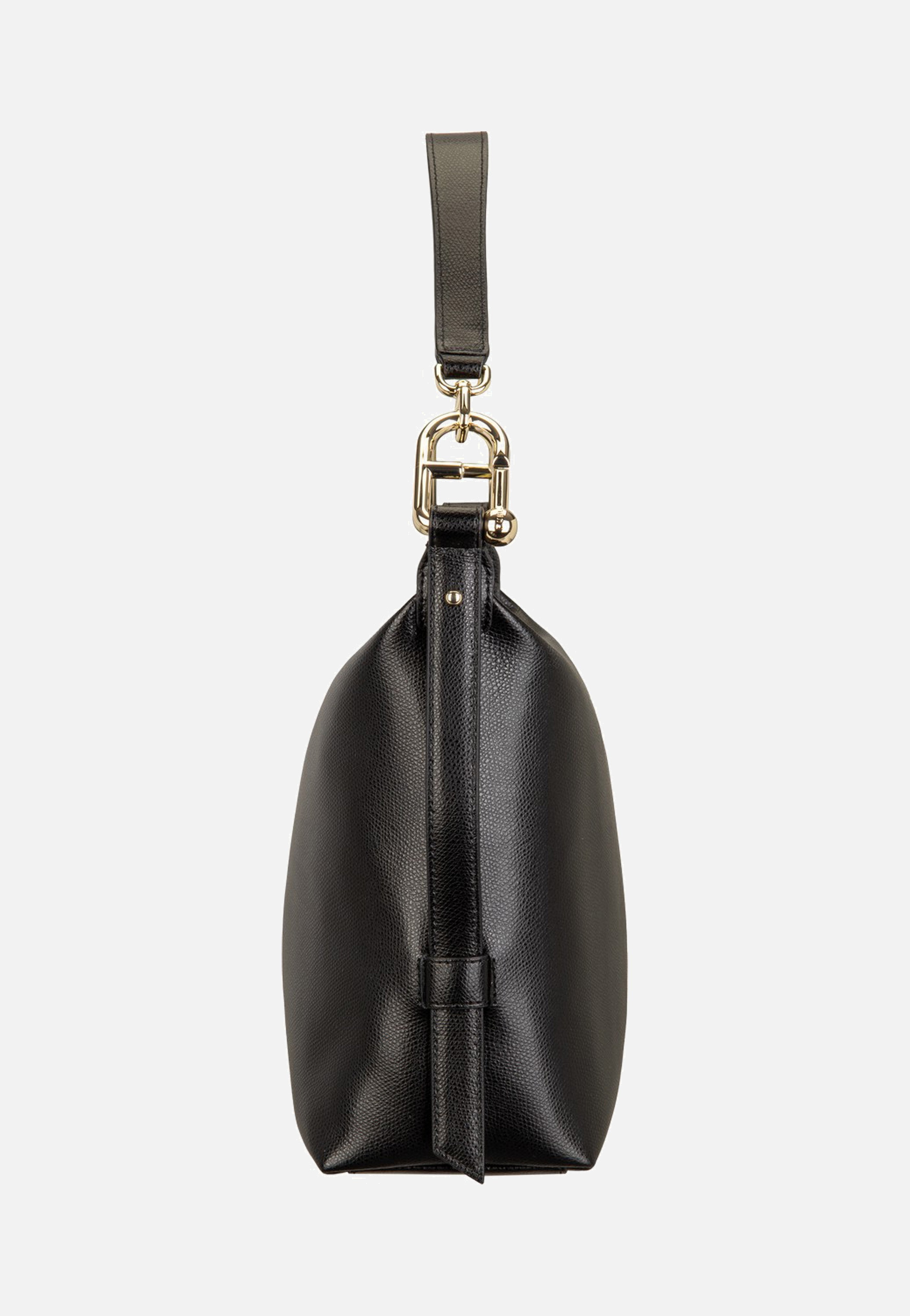 Furla Tonie M Hobo Nero Shoulder Bag