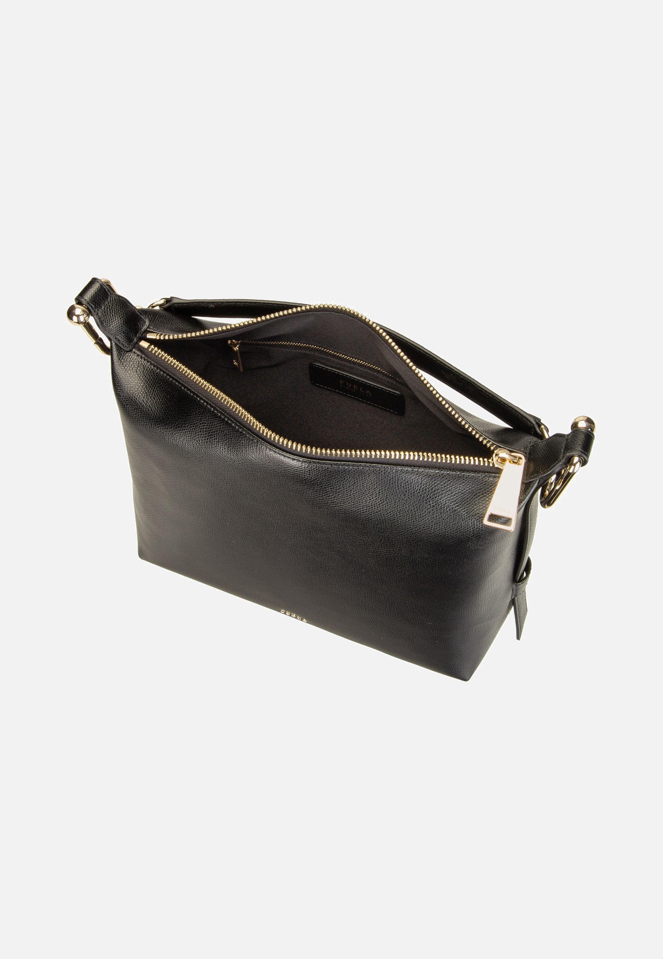 Furla Tonie M Hobo Nero Shoulder Bag