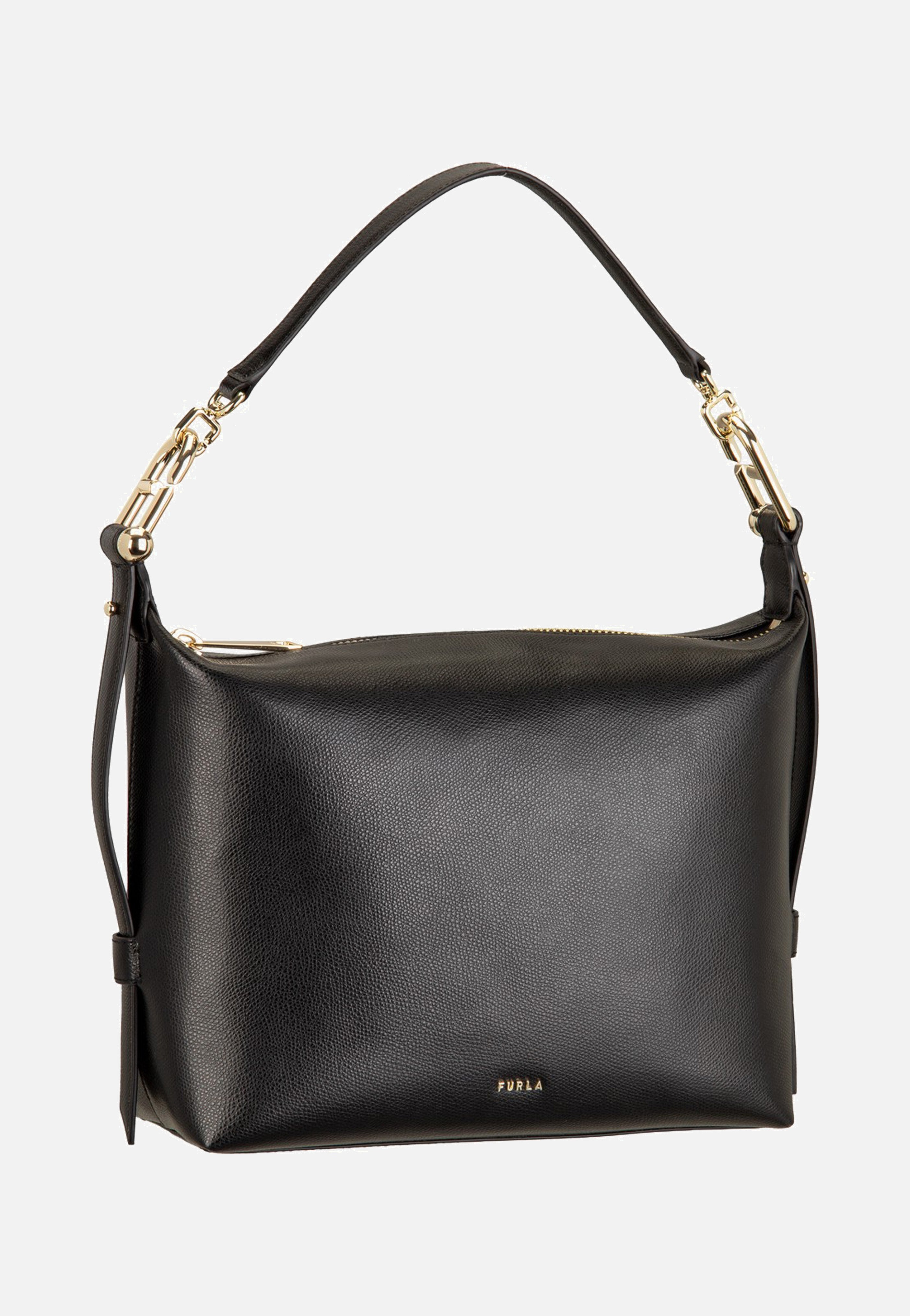 Furla Tonie M Hobo Nero Shoulder Bag