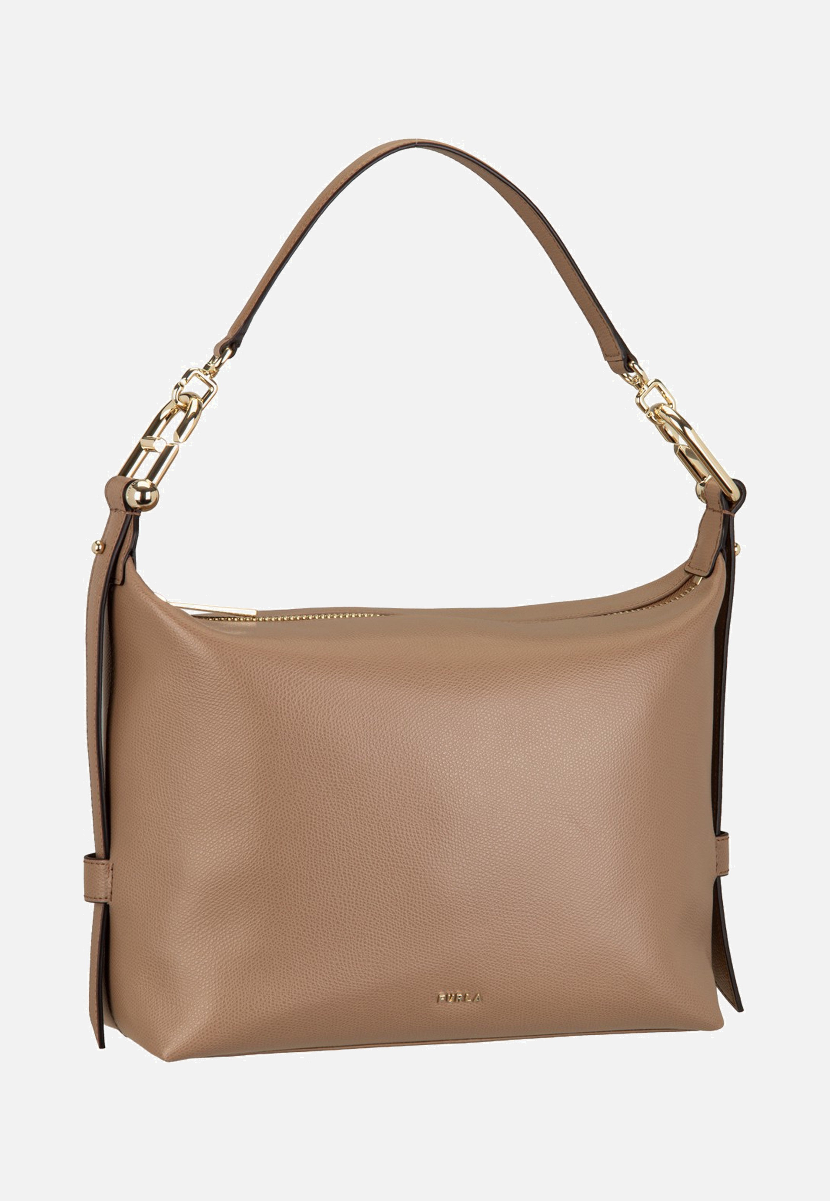 Furla Tonie M Hobo Toffee Shoulder Bag