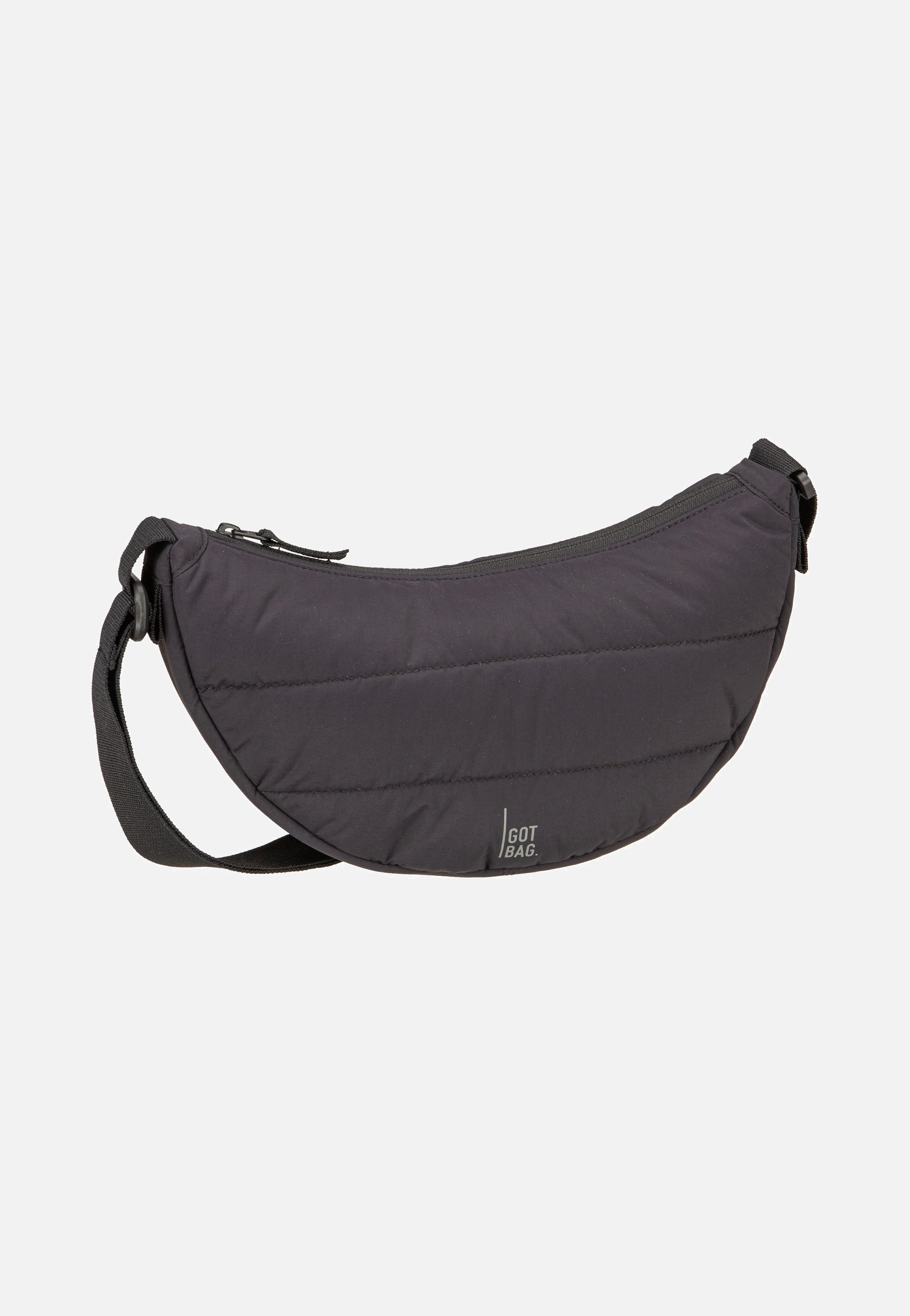 GOT BAG Puffer Moon Bag Small Monochrome Black Crossbody Bag