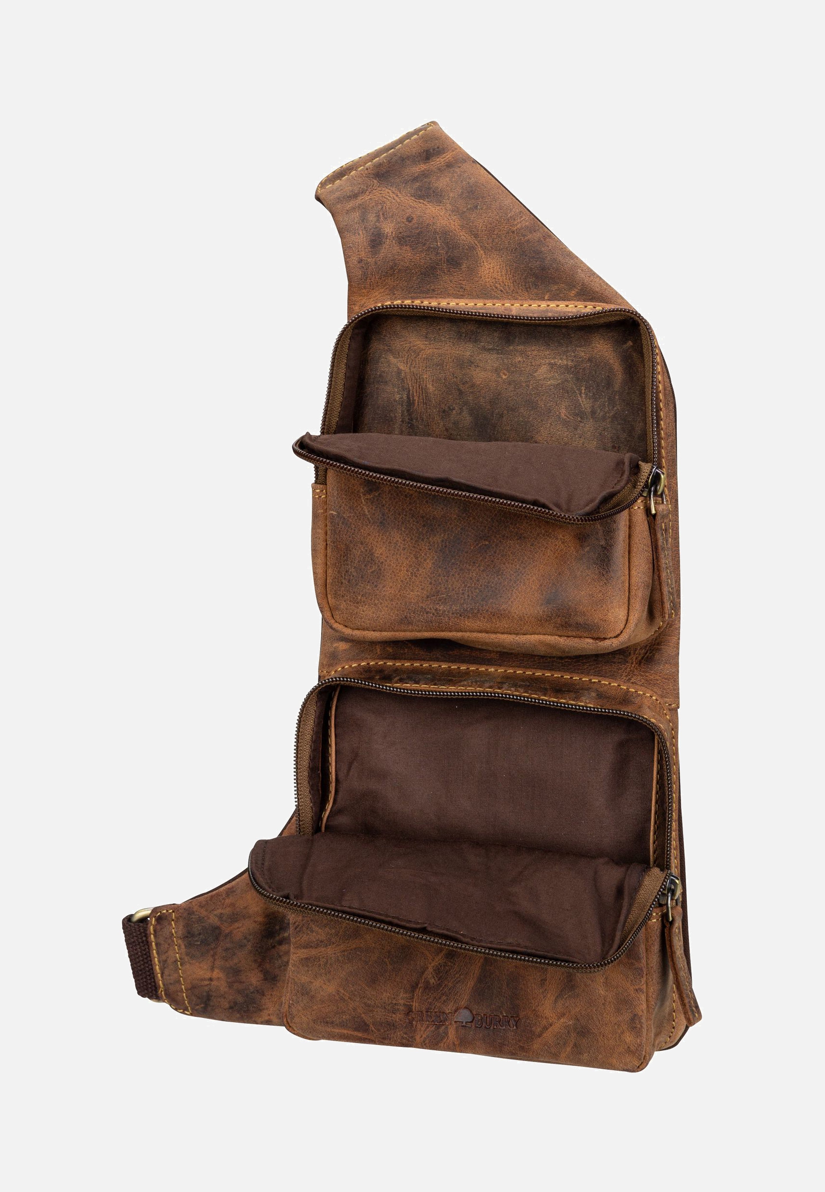 Greenburry - Vintage 1543 Bodybag Sattelbraun - Sling Bag | Neutral-Image