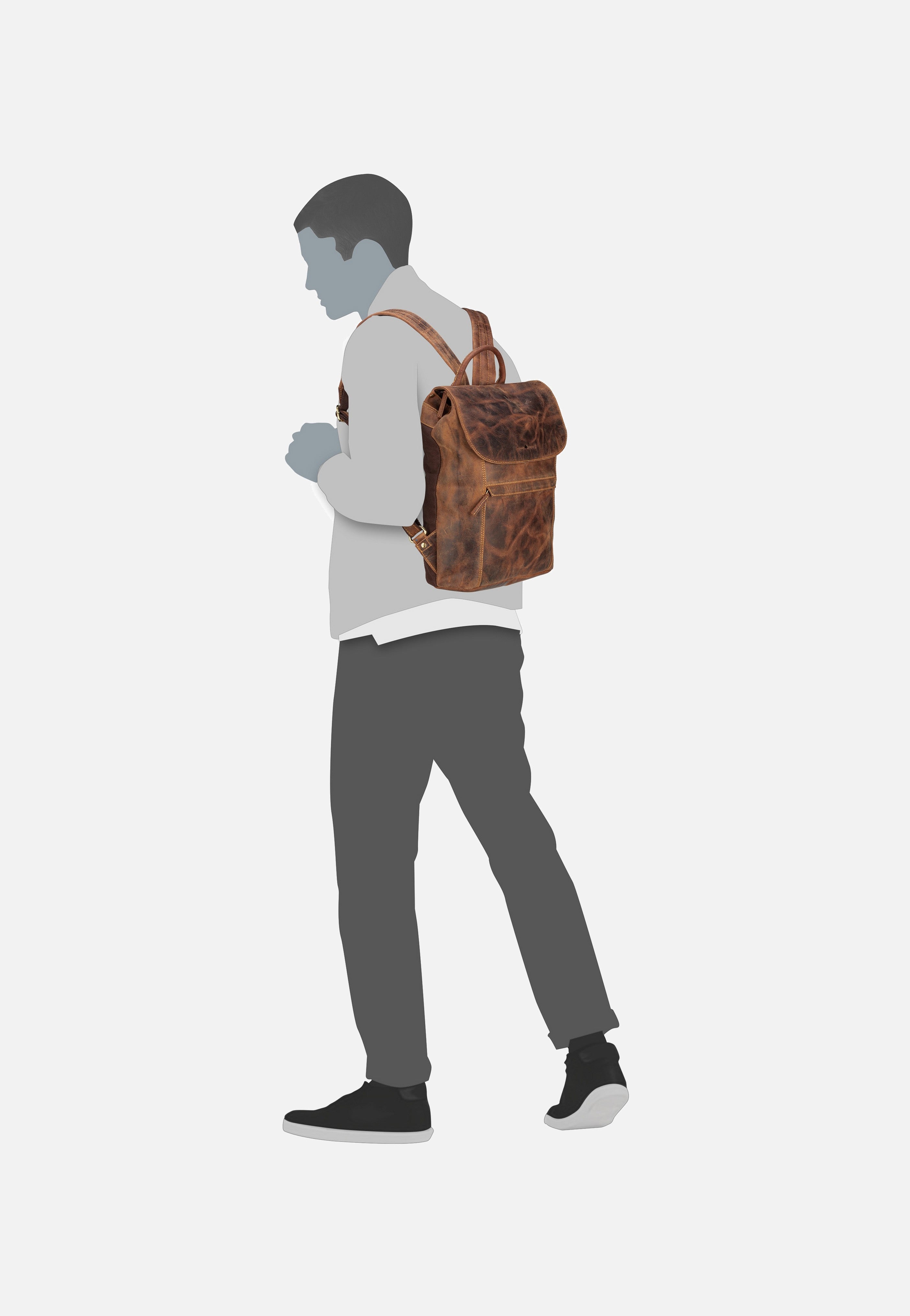 Greenburry - Vintage 1545 Sattelbraun - Backpack | Neutral-Image