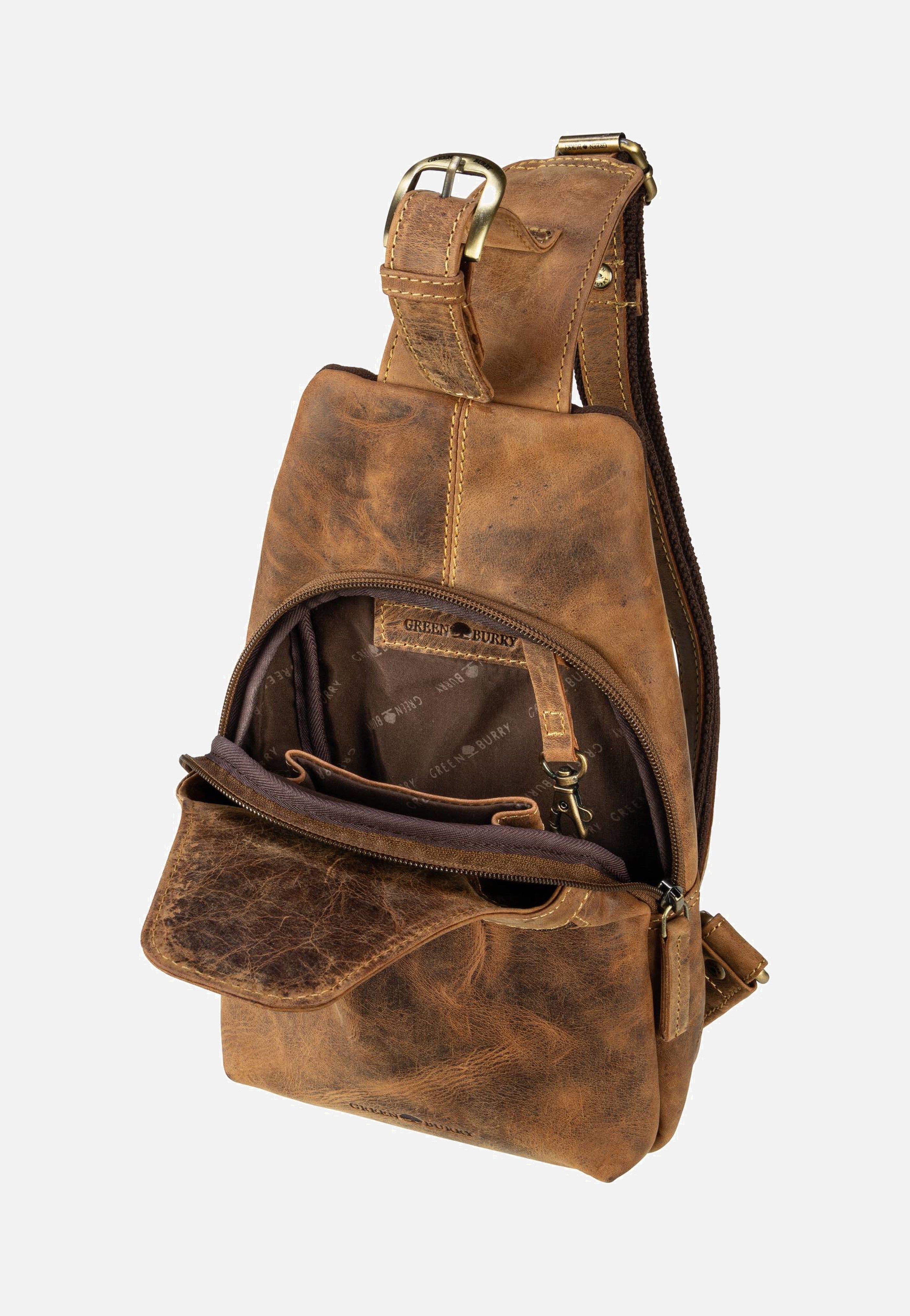 Greenburry - Vintage 1558 Bodybag Sattelbraun - Sling Bag | Neutral-Image