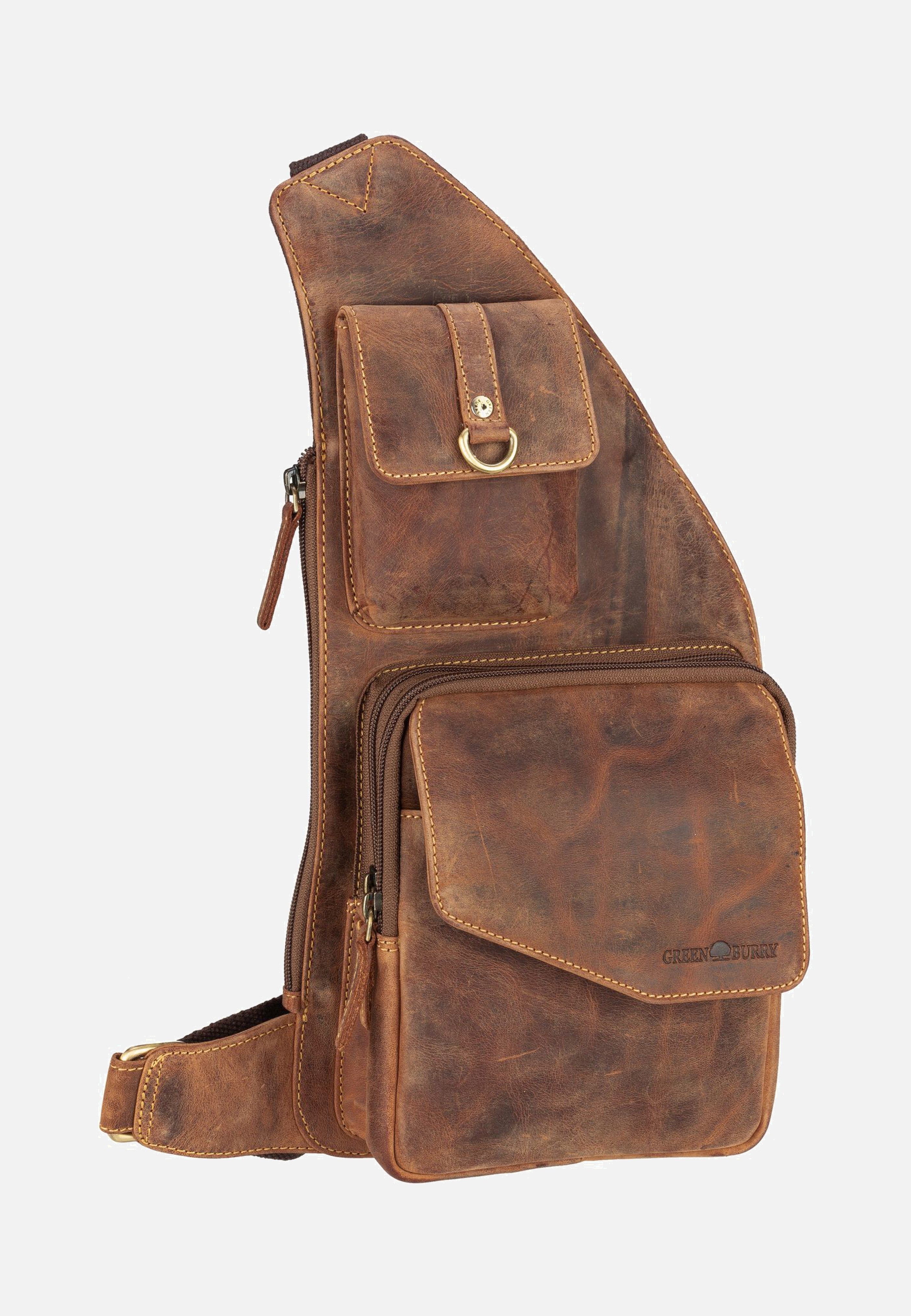 Greenburry - Vintage 1559 Bodybag Sattelbraun - Sling Bag | Men-Image