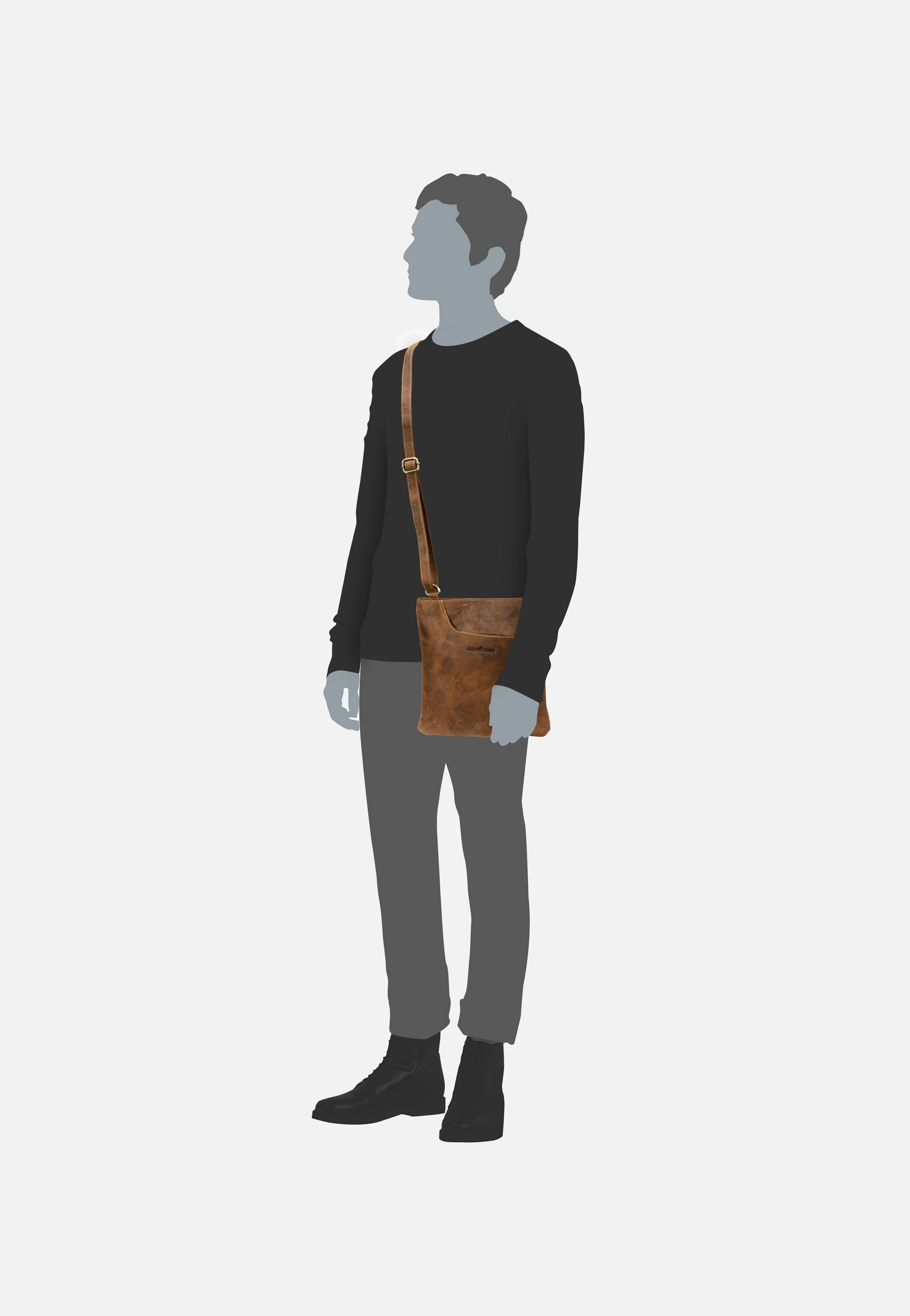 Greenburry - Vintage 1565 Sattelbraun - Pouch Bag | Men-Image