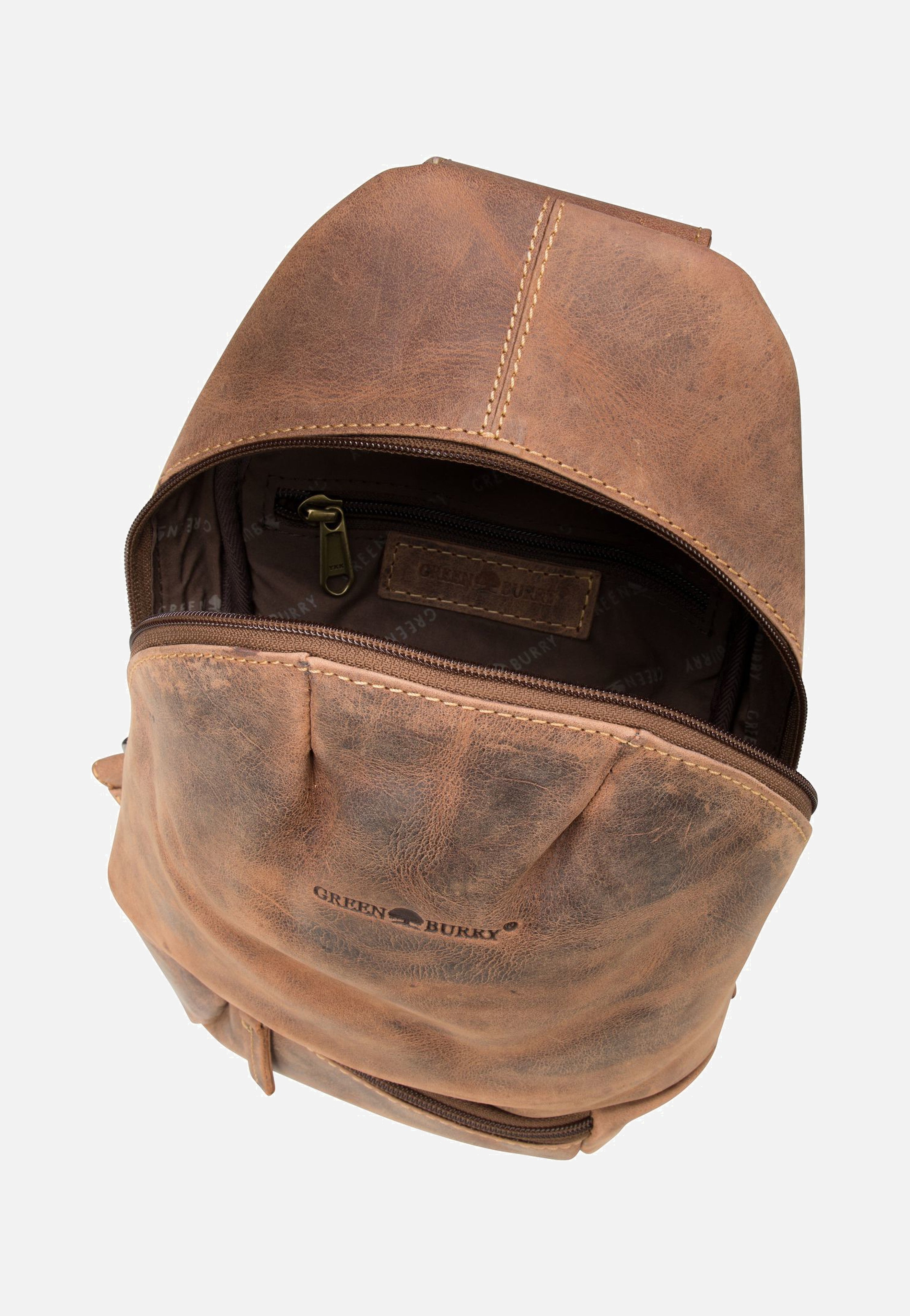 Greenburry - Vintage 1612A Sattelbraun - Sling Bag | Men-Image