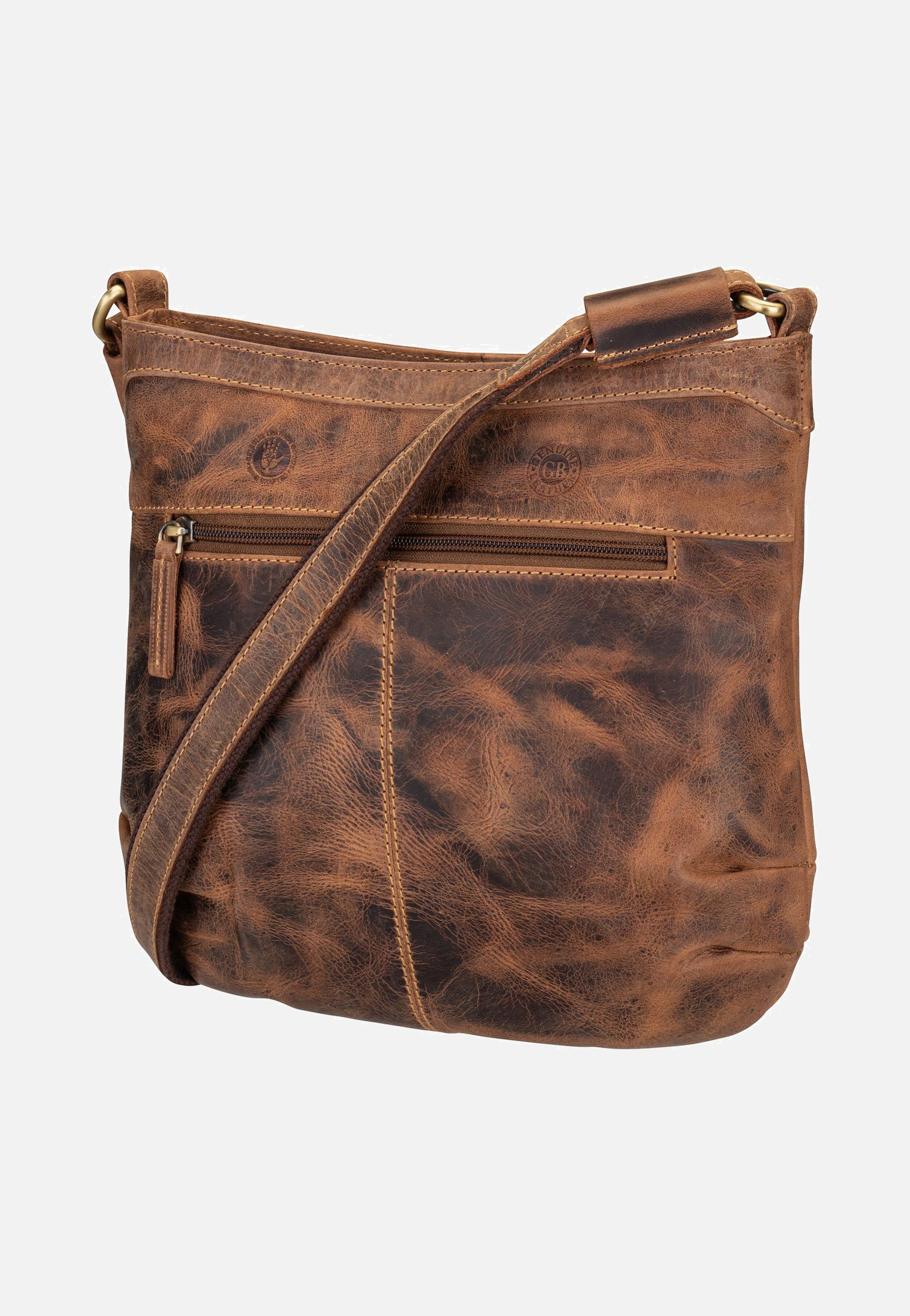 Greenburry Vintage 1655A Sattelbraun Pouch Bag