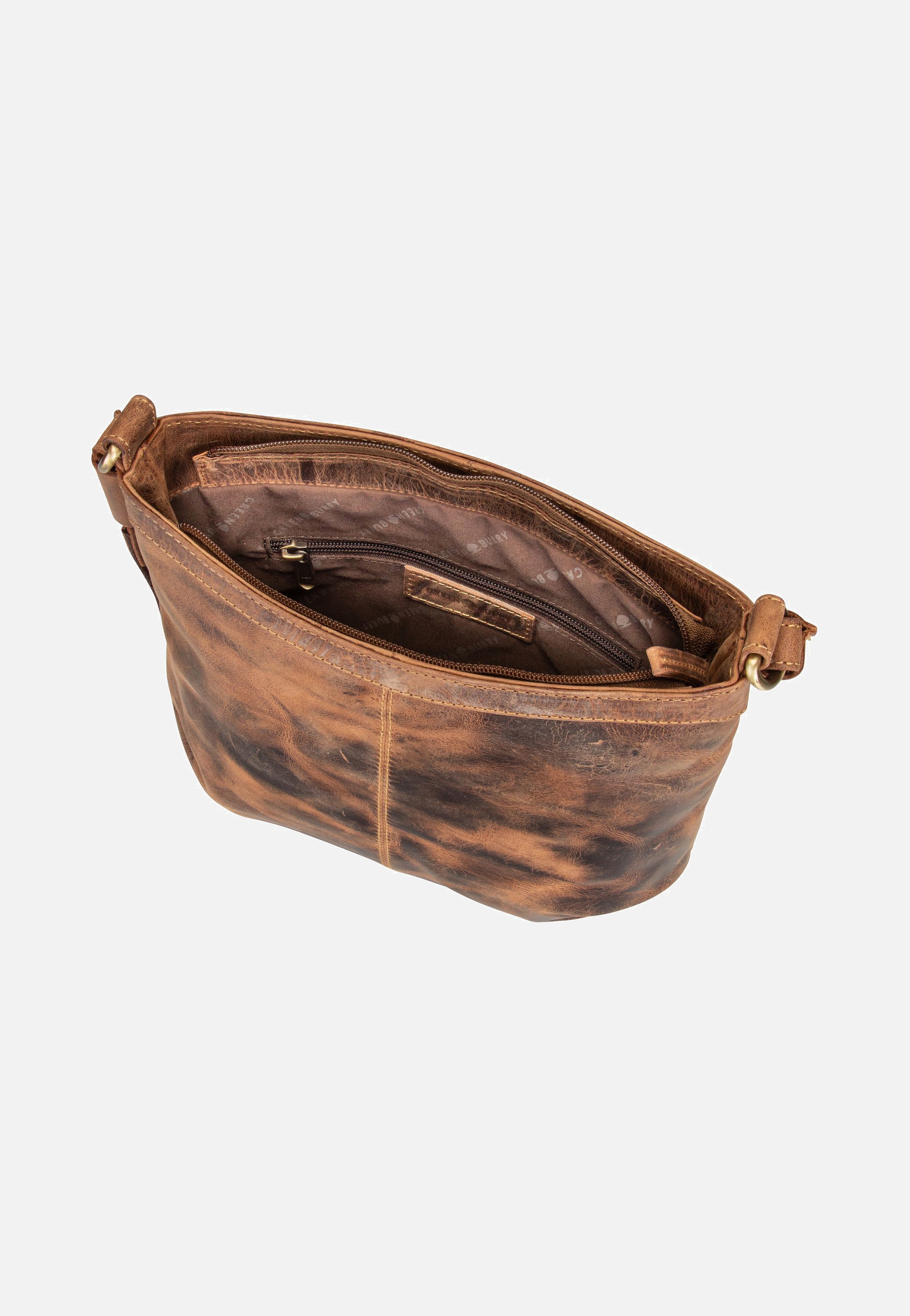 Greenburry Vintage 1655A Sattelbraun Pouch Bag