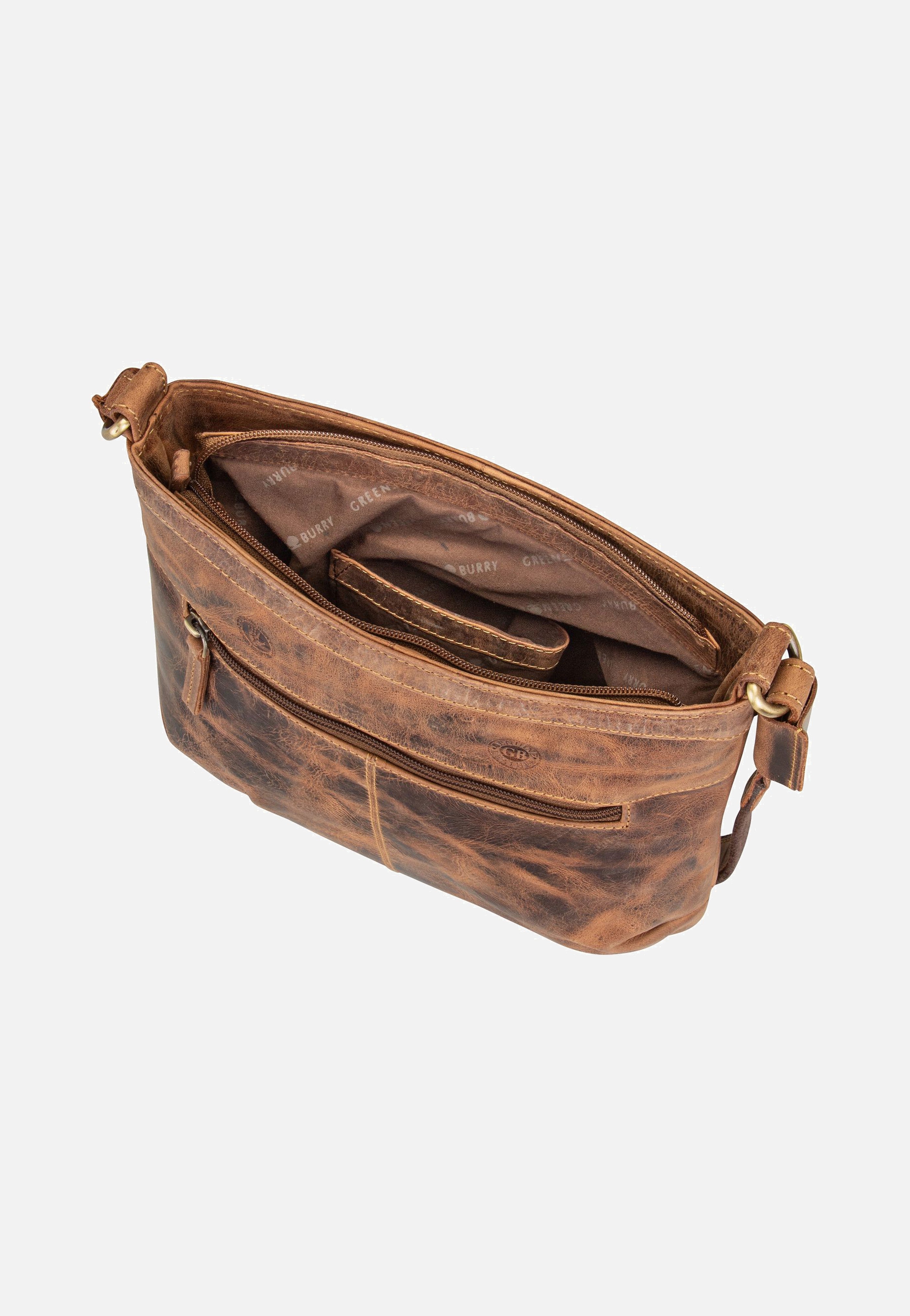 Greenburry Vintage 1655A Sattelbraun Pouch Bag