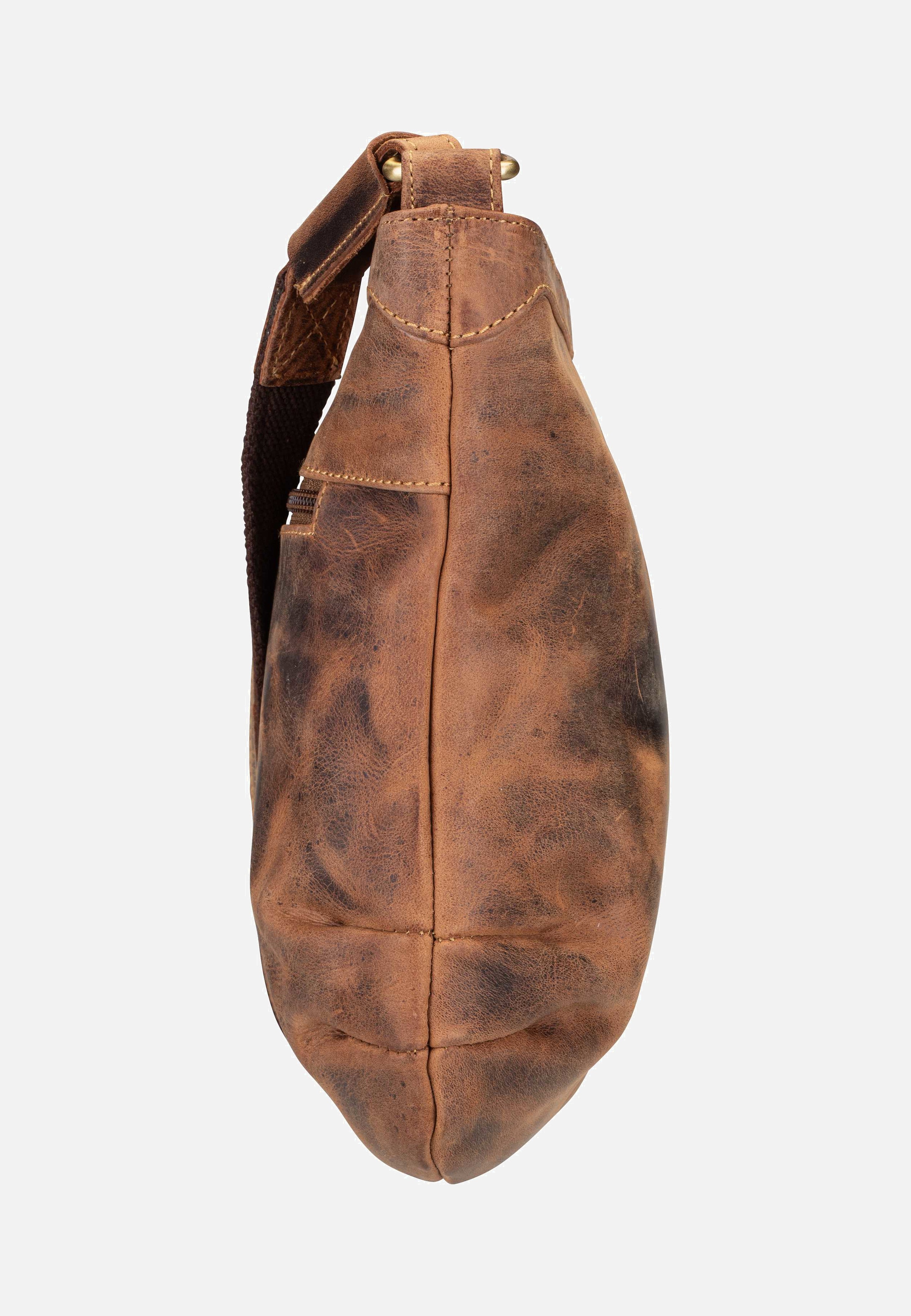 Greenburry Vintage 1655A Sattelbraun Pouch Bag