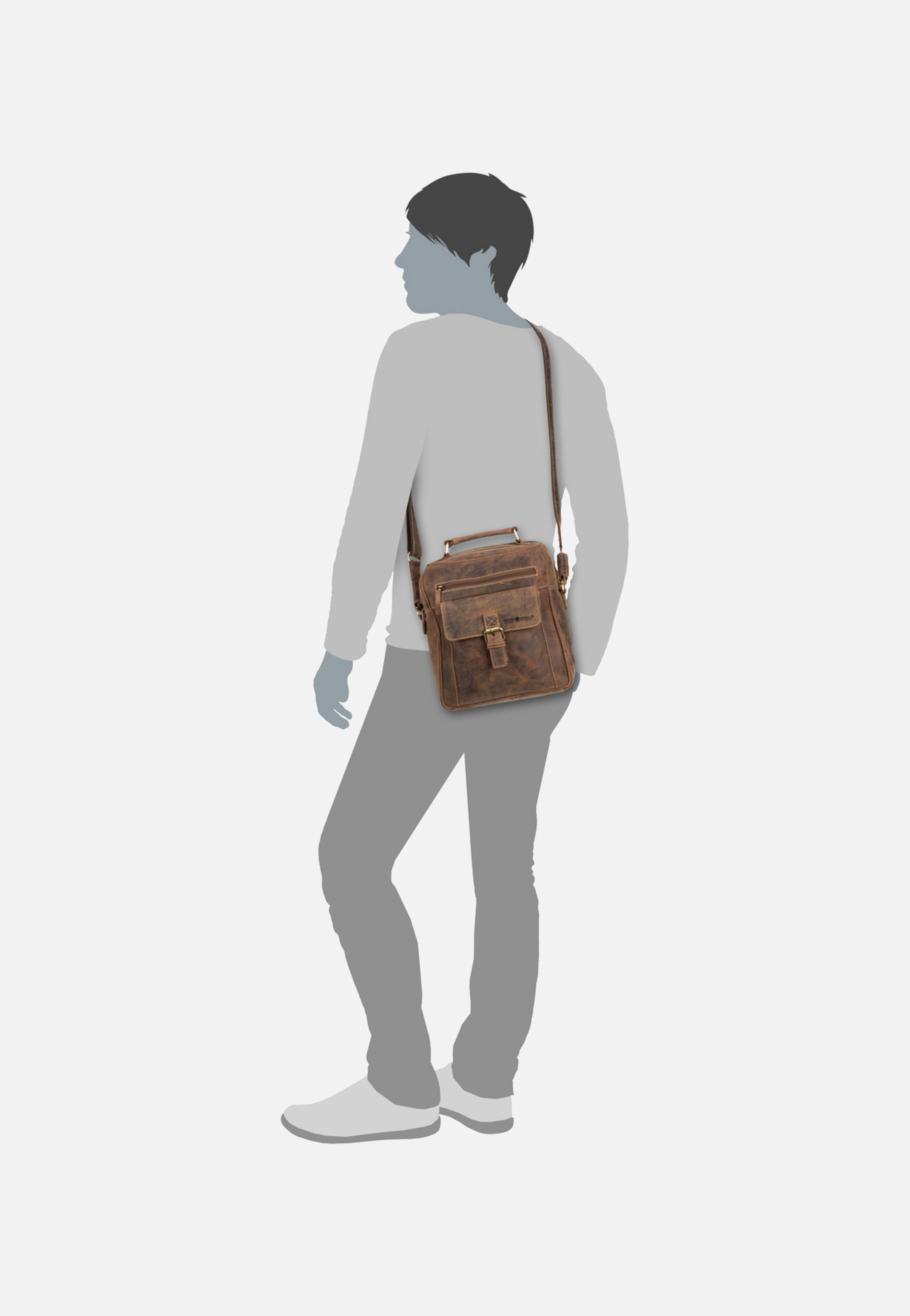 Greenburry - Vintage 1665 Large Sattelbraun - Crossbody Bag | Men-Image