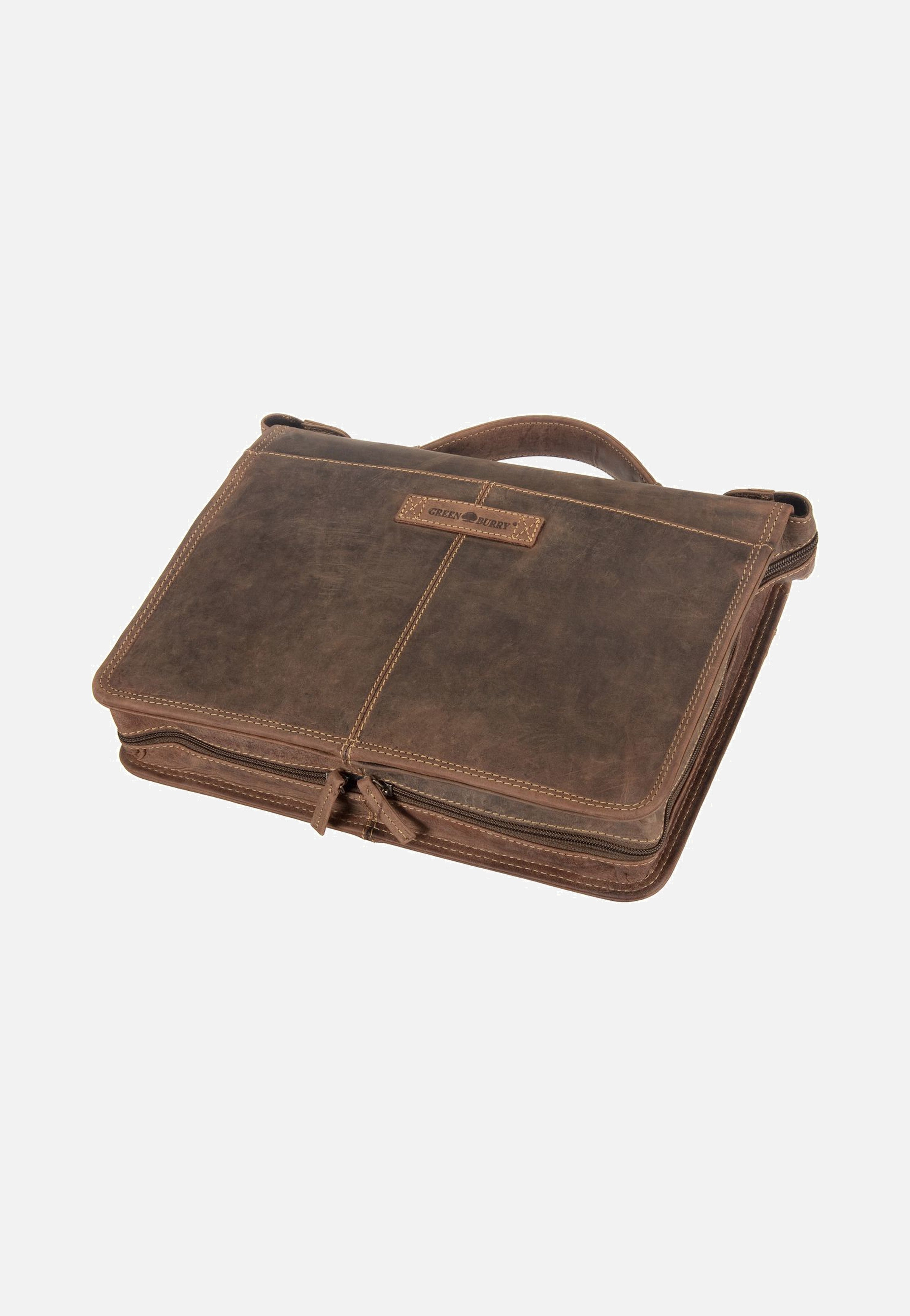 Greenburry - Vintage Business Planer Sattelbraun - Document Folder | Men-Image