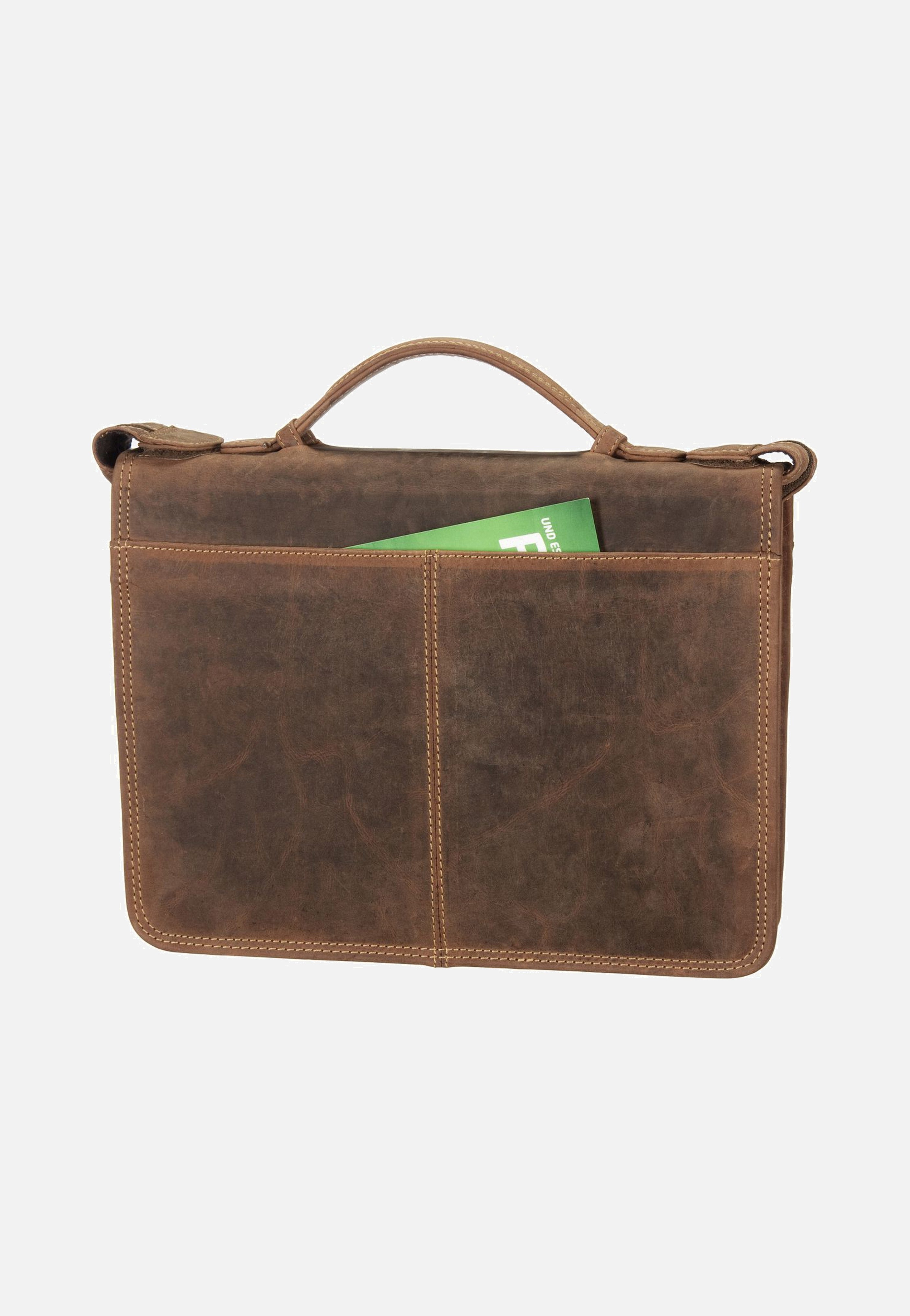 Greenburry - Vintage Business Planer Sattelbraun - Document Folder | Men-Image
