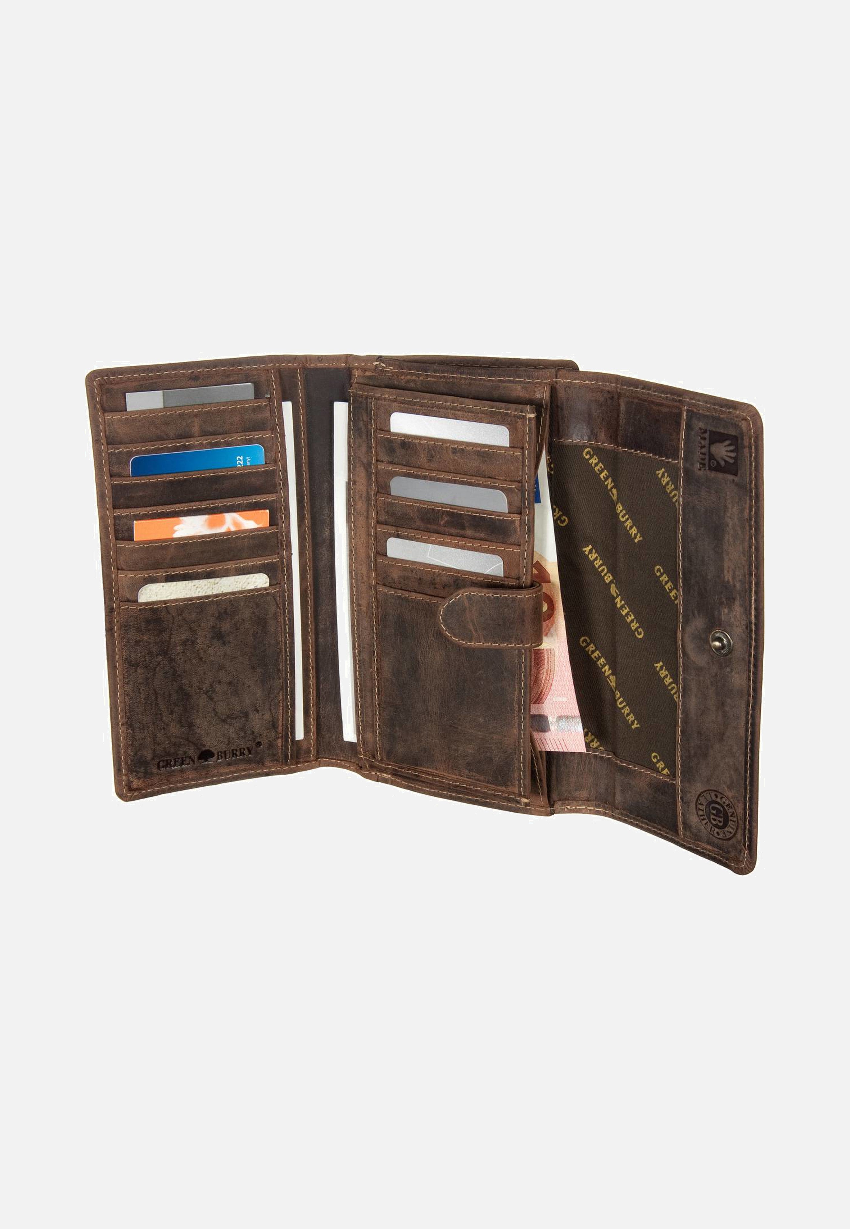 Greenburry - Vintage Groß Sattelbraun - Wallet | Women-Image