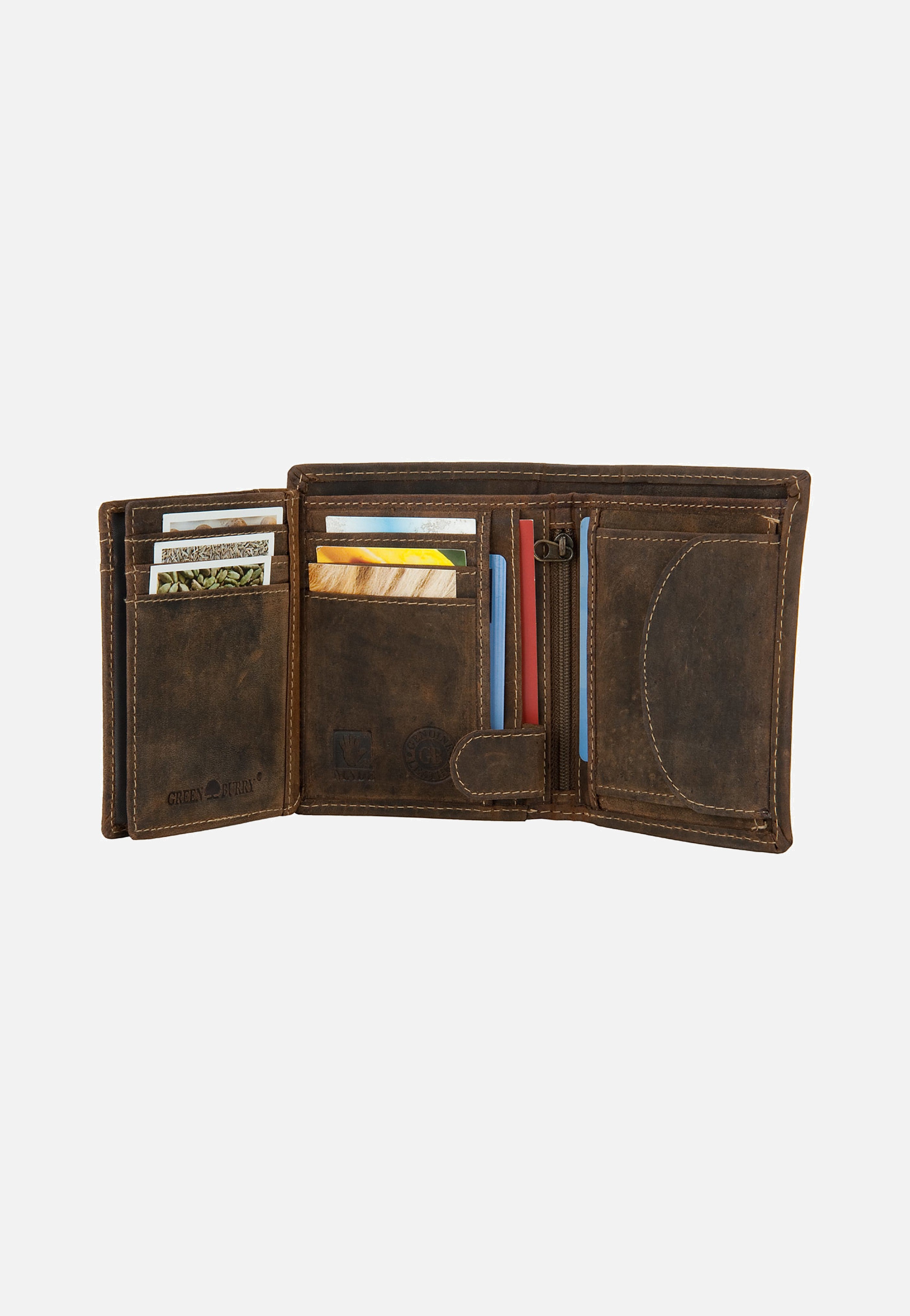 Greenburry Vintage Save Sattelbraun Wallet