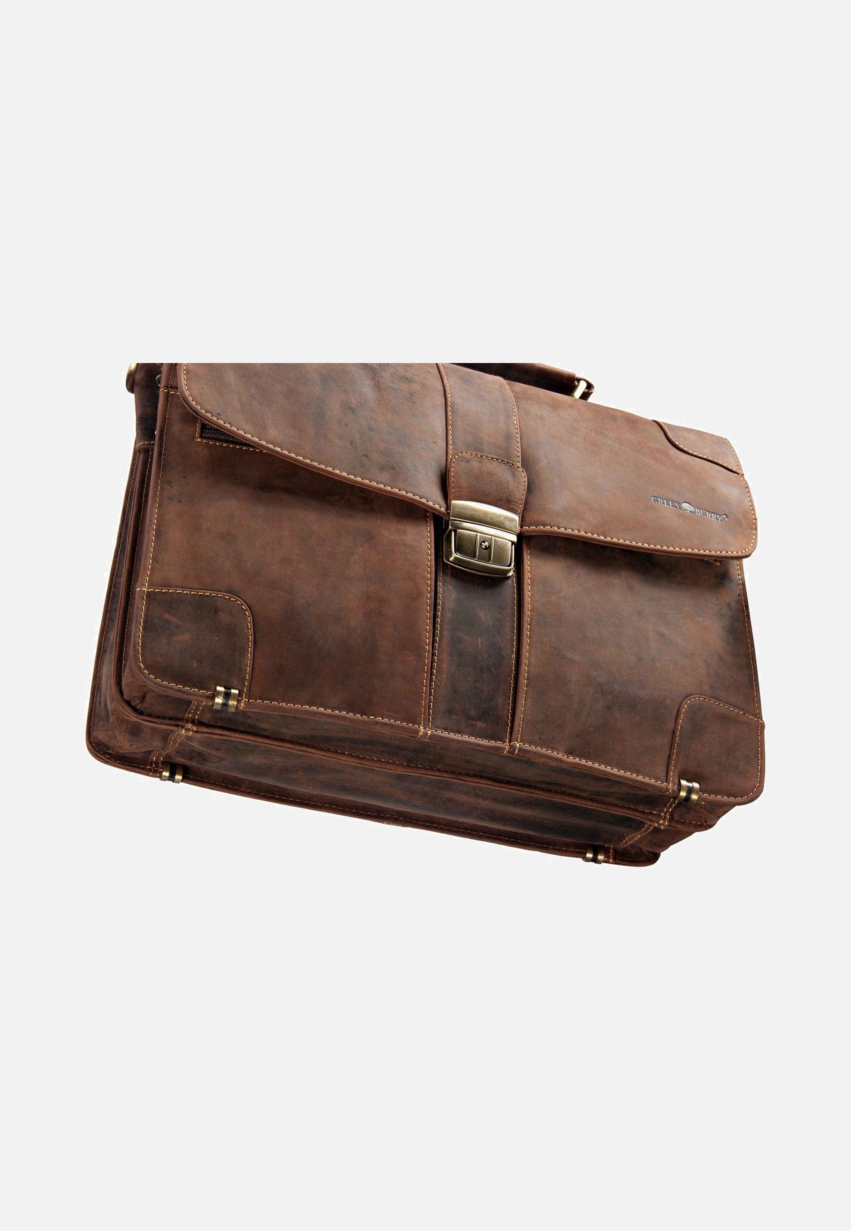 Greenburry - Vintage Mappe 2tlg. Sattelbraun - Briefcase | Men-Image