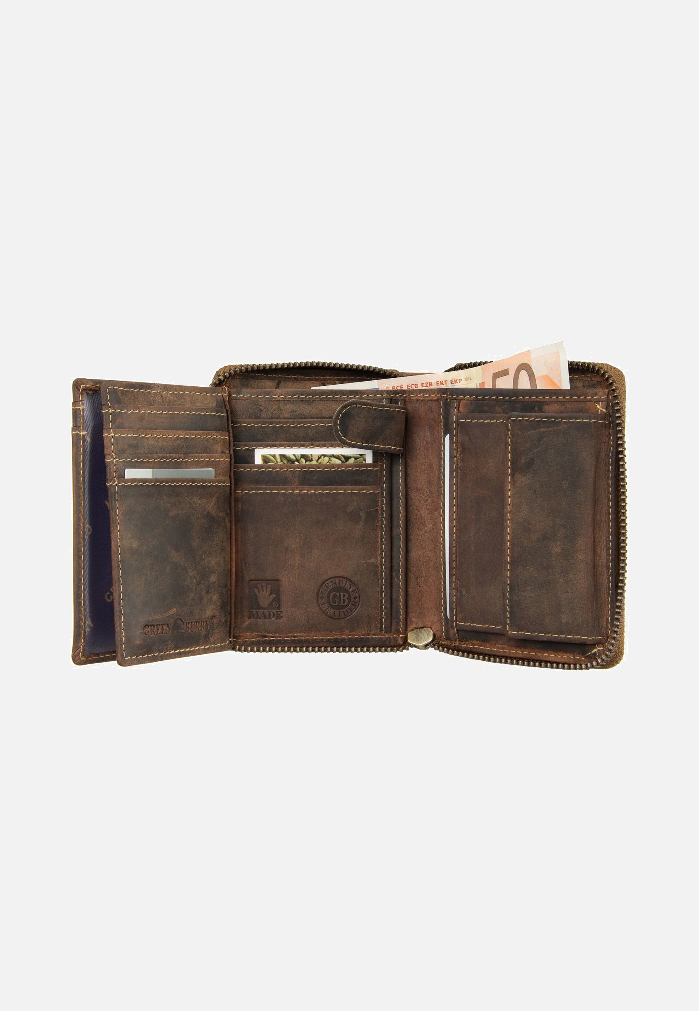 Greenburry Vintage Sattelbraun Wallet