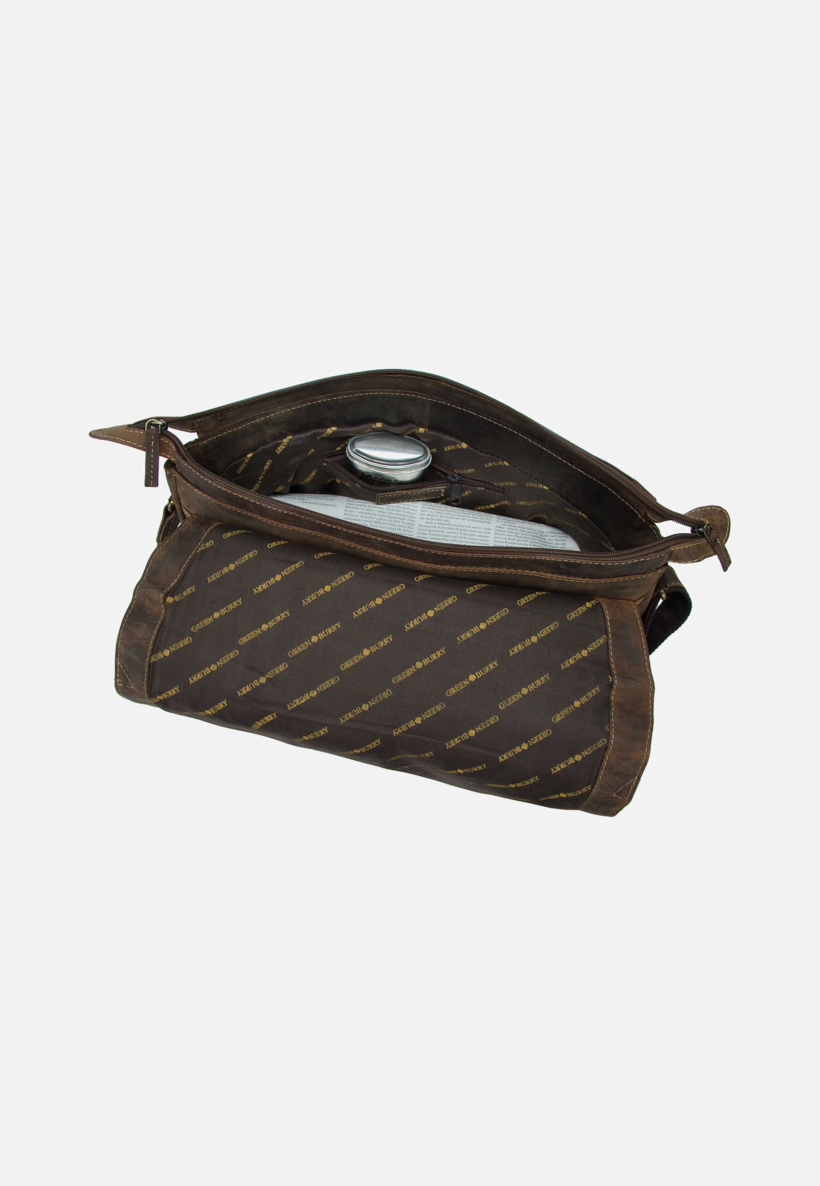 Greenburry - Vintage XXL Tasche Sattelbraun - Messenger Bag | Men-Image