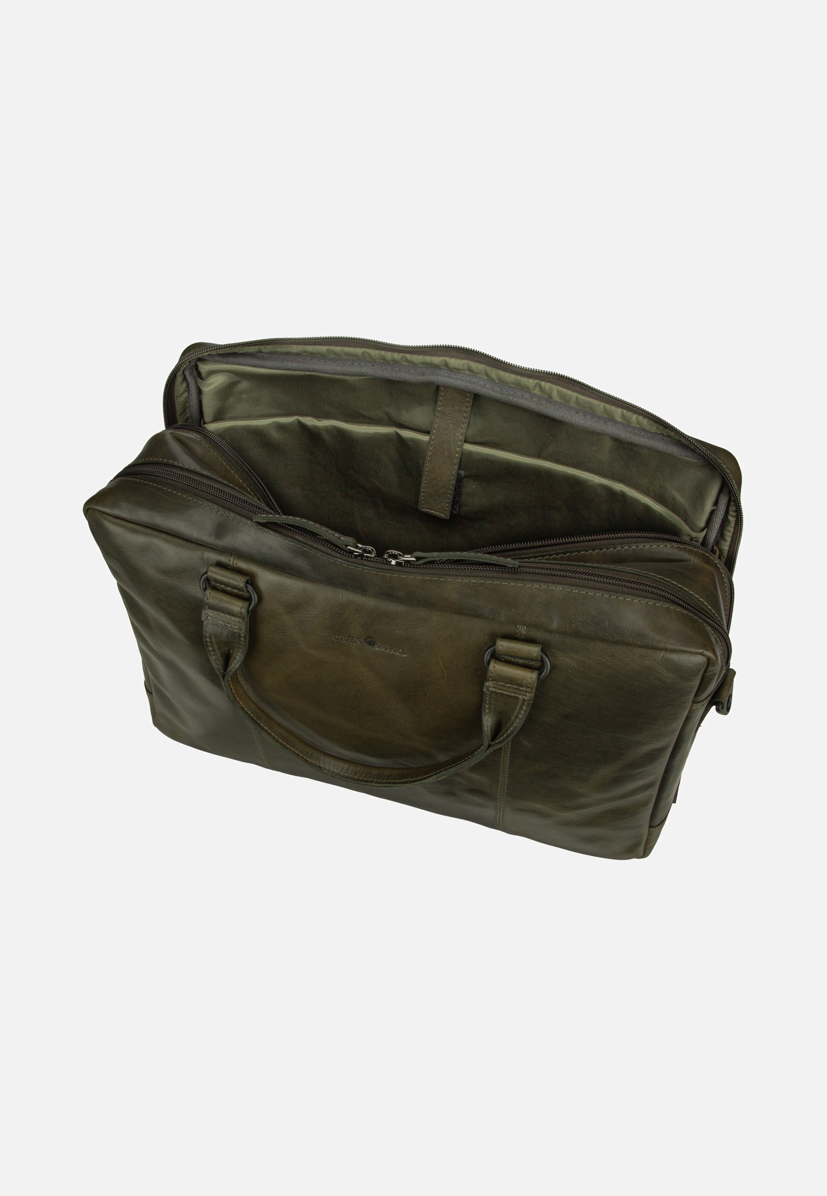 Greenburry Newport Business Tasche British Green Briefcase