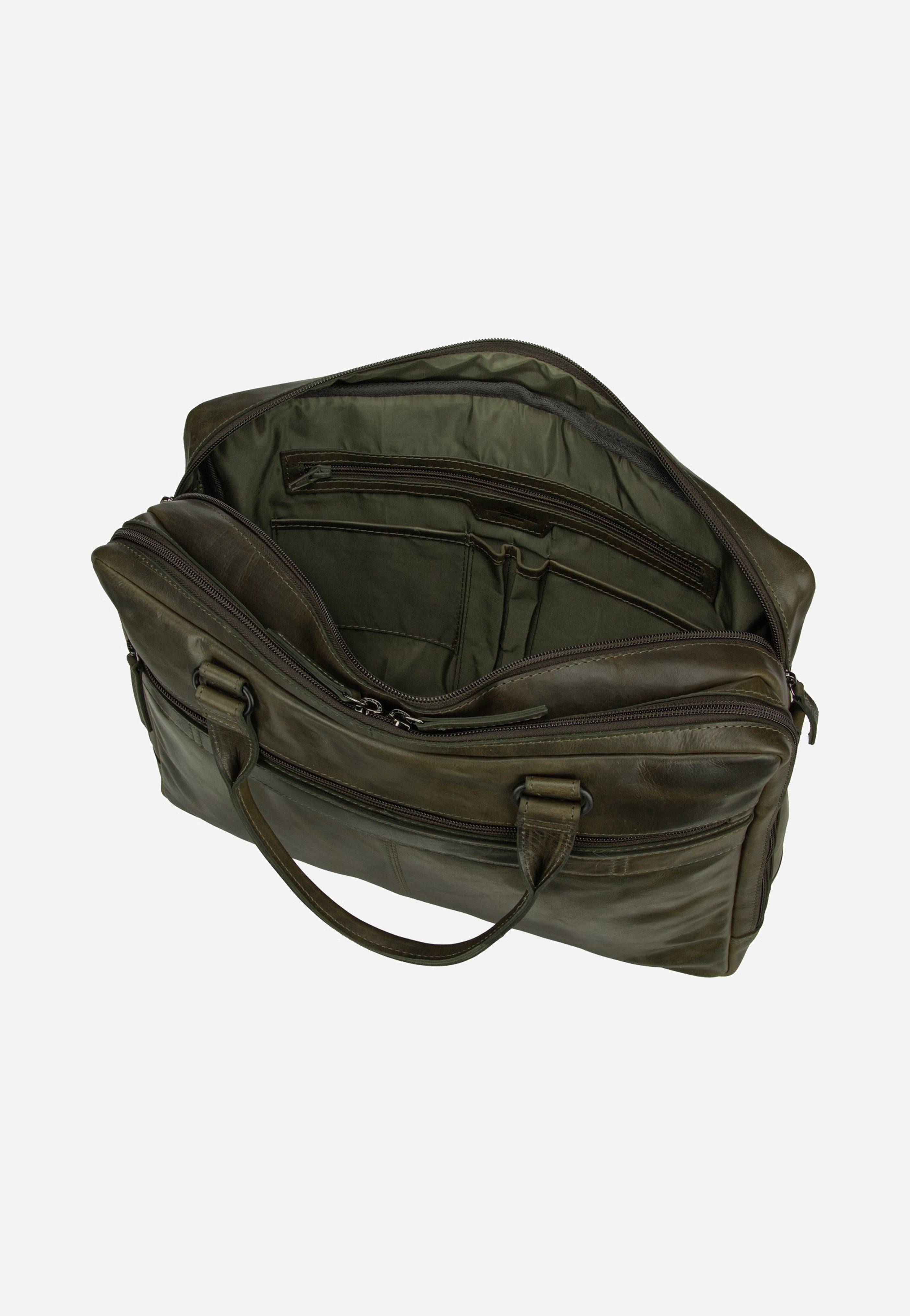 Greenburry Newport Business Tasche British Green Briefcase
