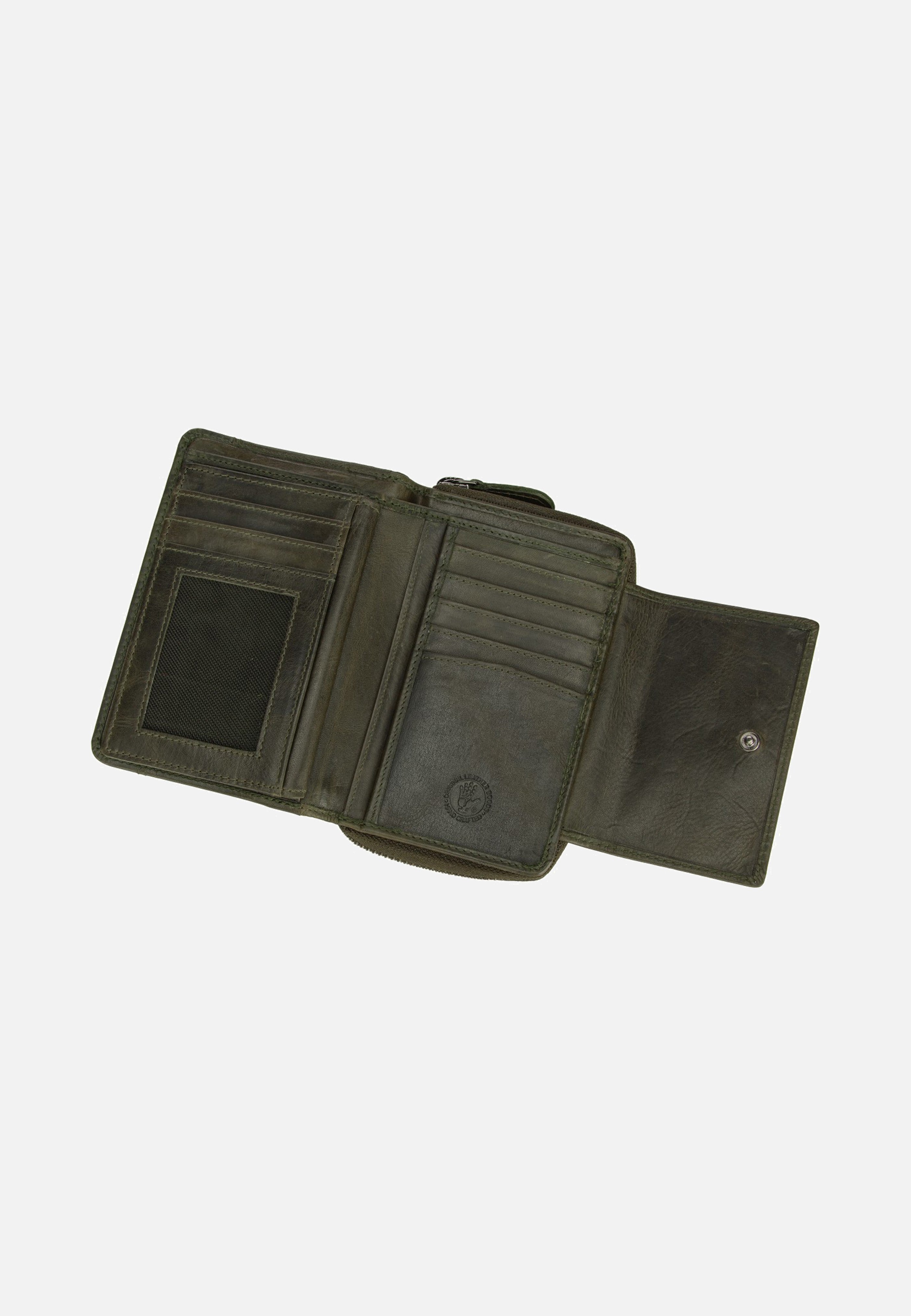 Greenburry Newport Rv-Damenbörse RFID British Green Wallet