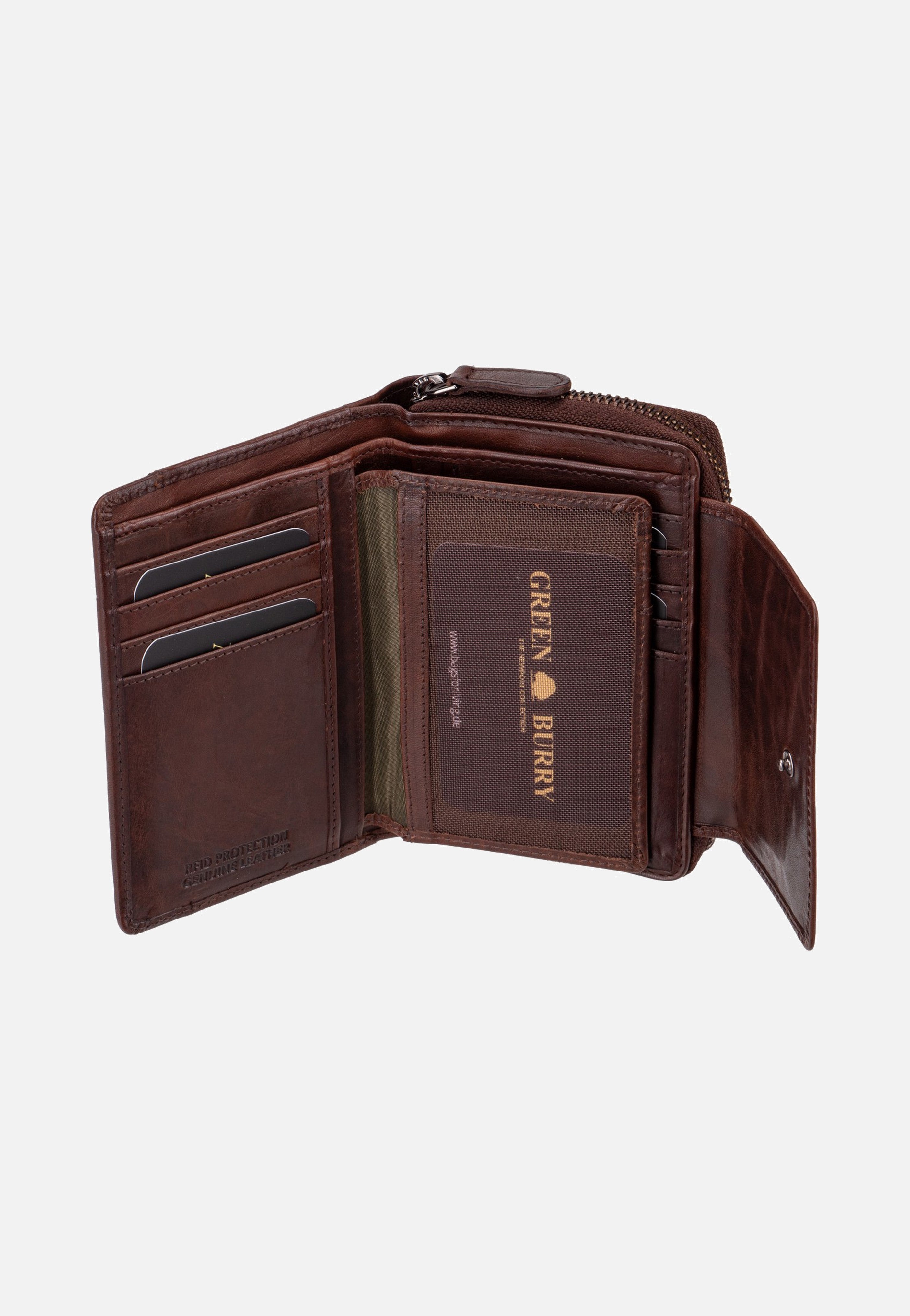 Greenburry - Newport Rv-Damenbörse RFID Coffee - Wallet | Neutral-Image
