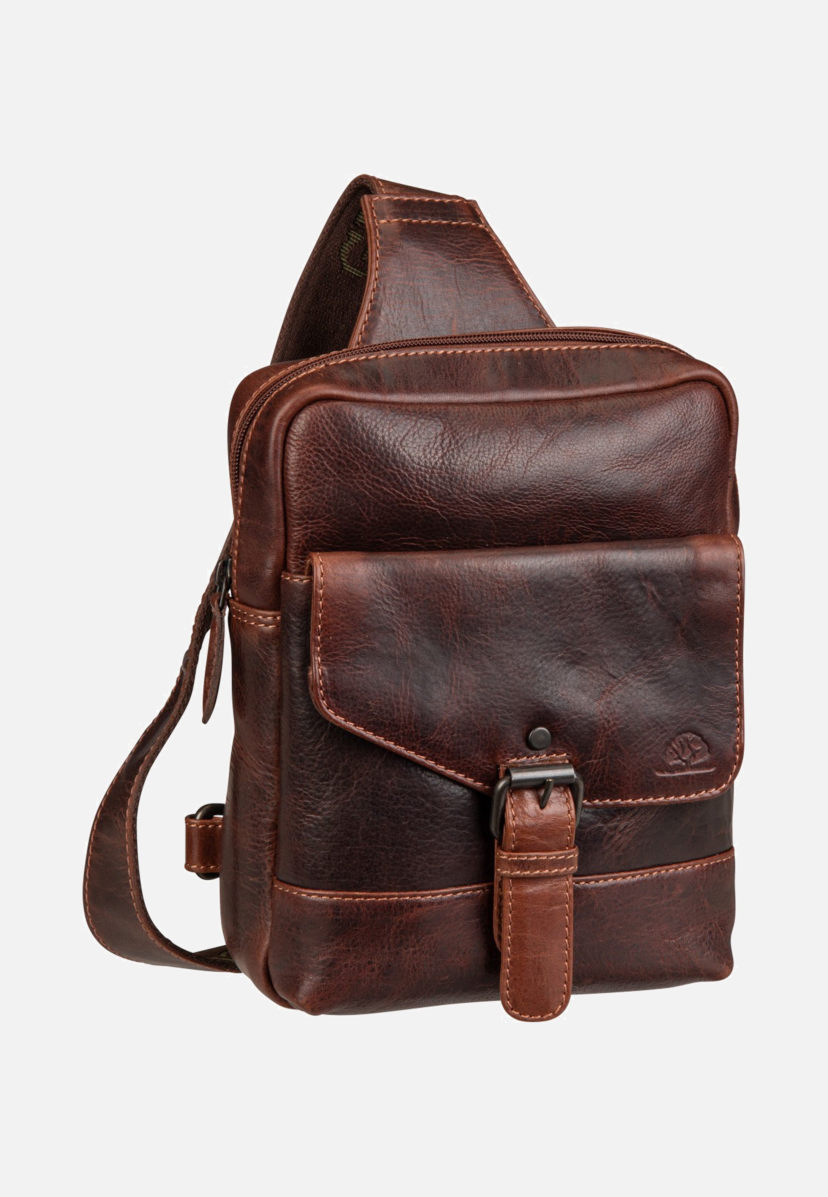 Greenburry - Rugged Body-Crossover Bag III Teak Brown - Sling Bag | Men-Image