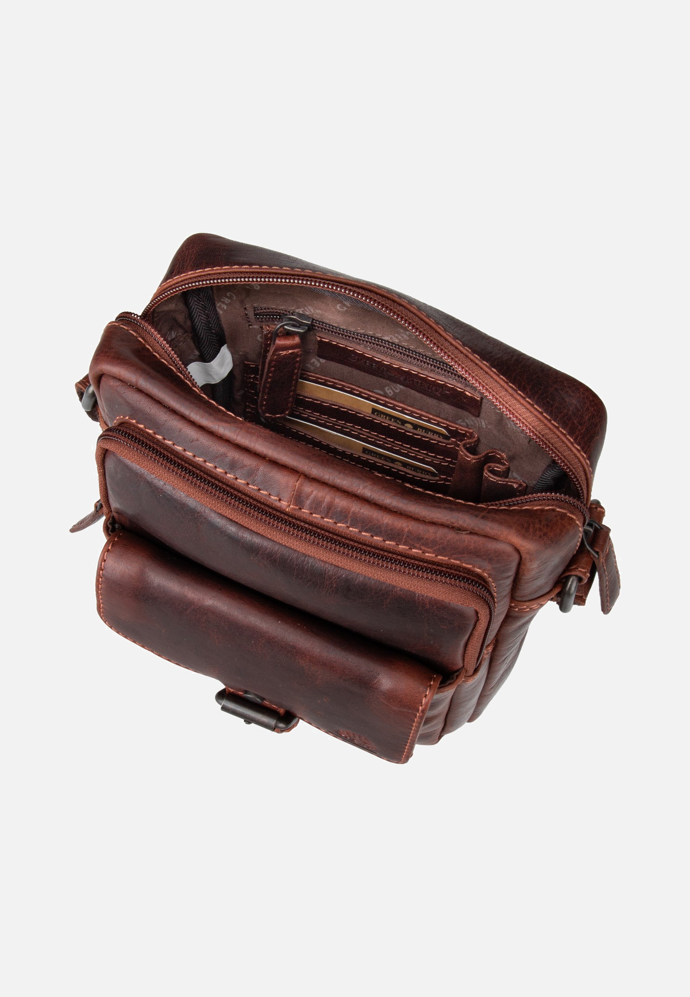 Greenburry Rugged Shoulderbag M Teak Brown Shoulder Bag