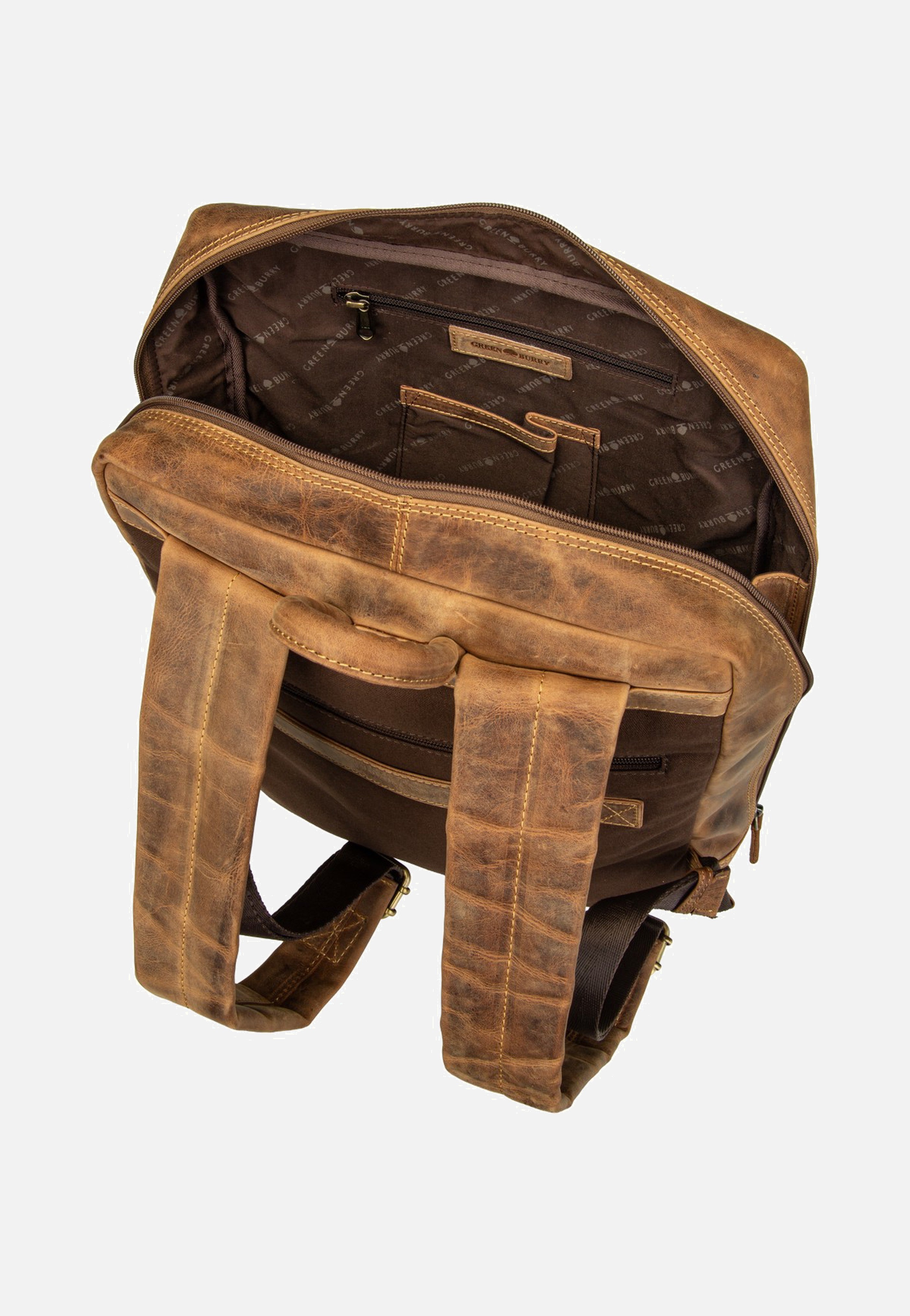 Greenburry Vintage Business Project 2 Sattelbraun Backpack