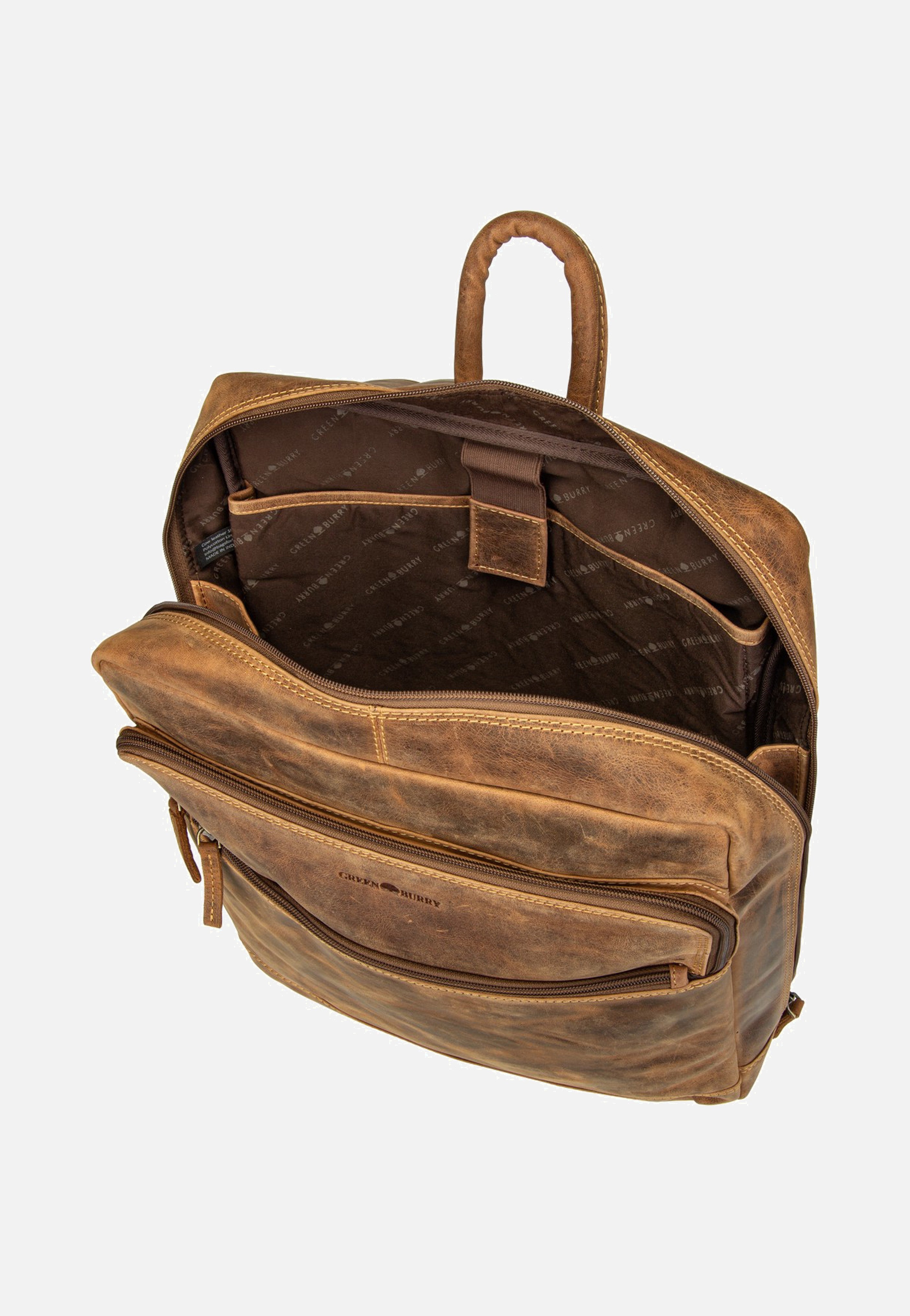 Greenburry Vintage Business Project 2 Sattelbraun Backpack