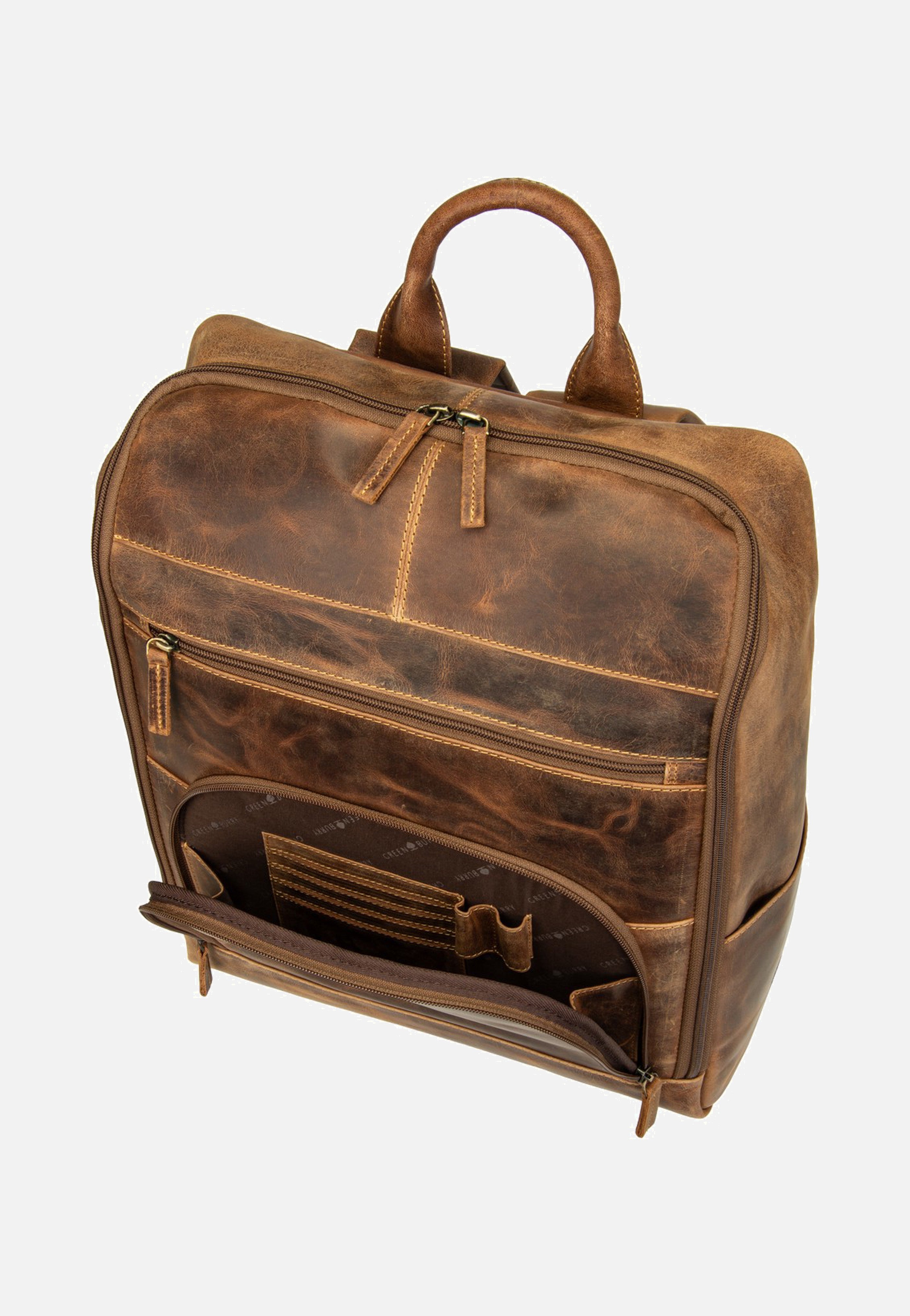 Greenburry Vintage Business XL Sattelbraun Backpack