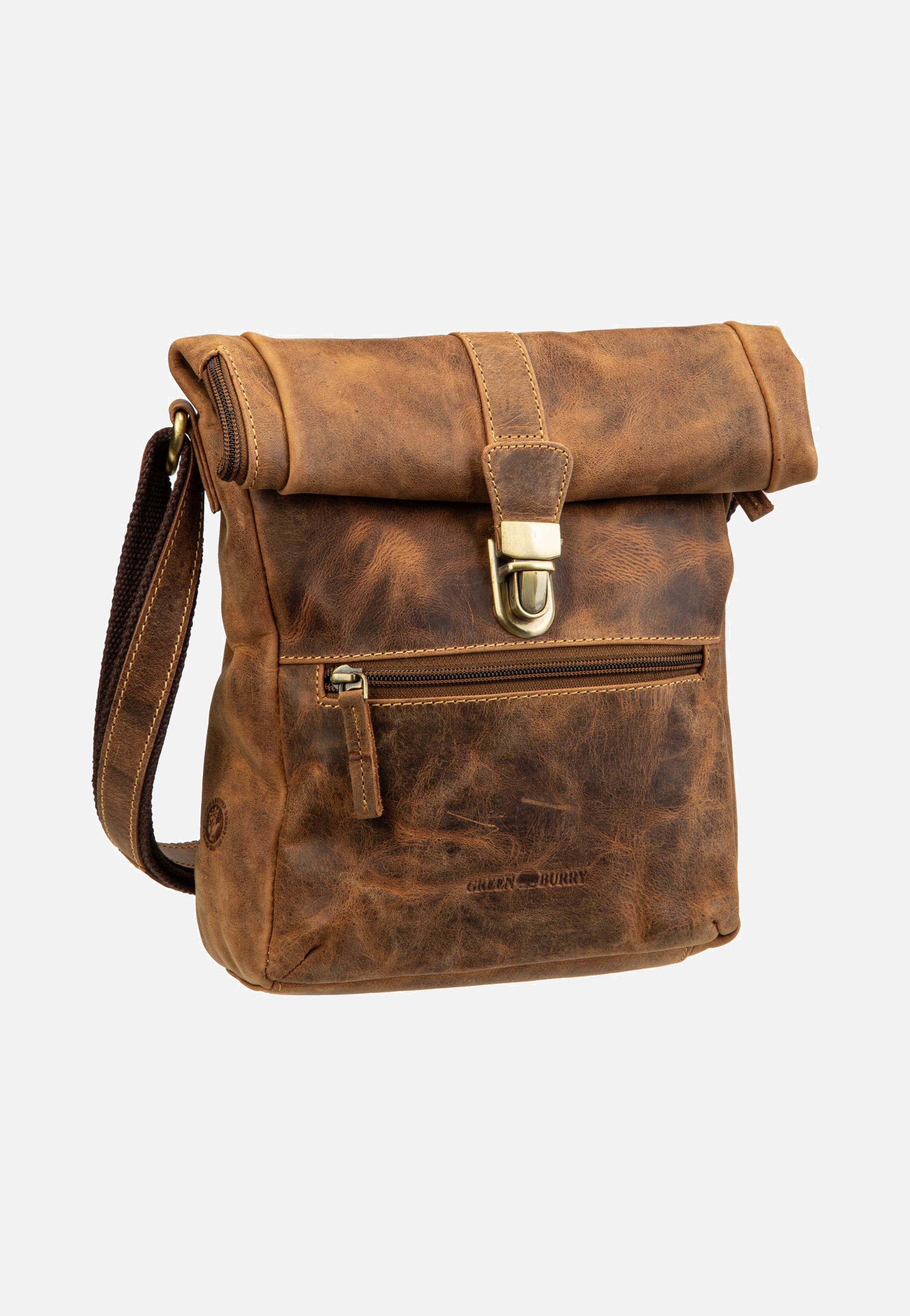 Greenburry Vintage Foldflap Sattelbraun Crossbody Bag