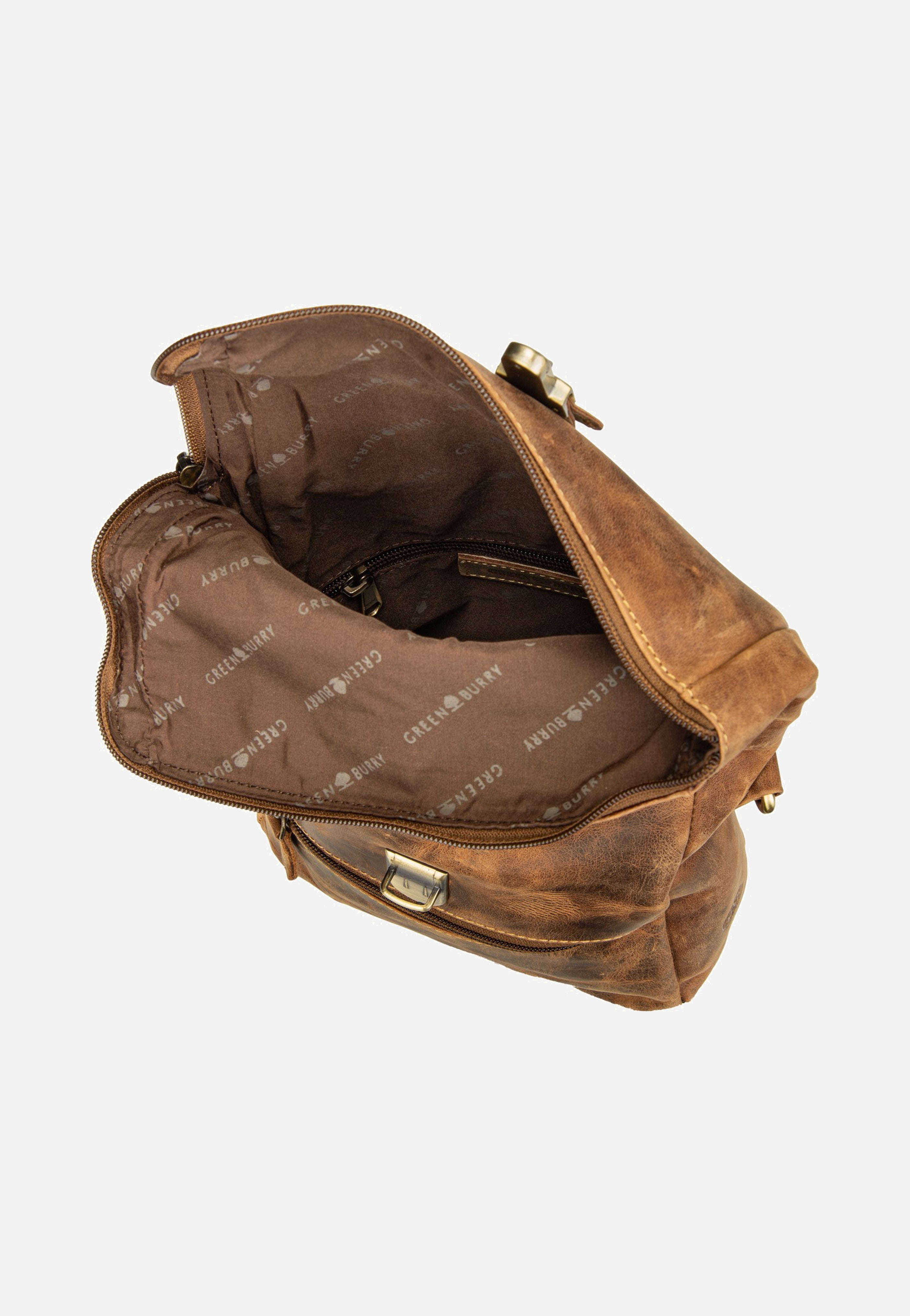 Greenburry Vintage Foldflap Sattelbraun Crossbody Bag