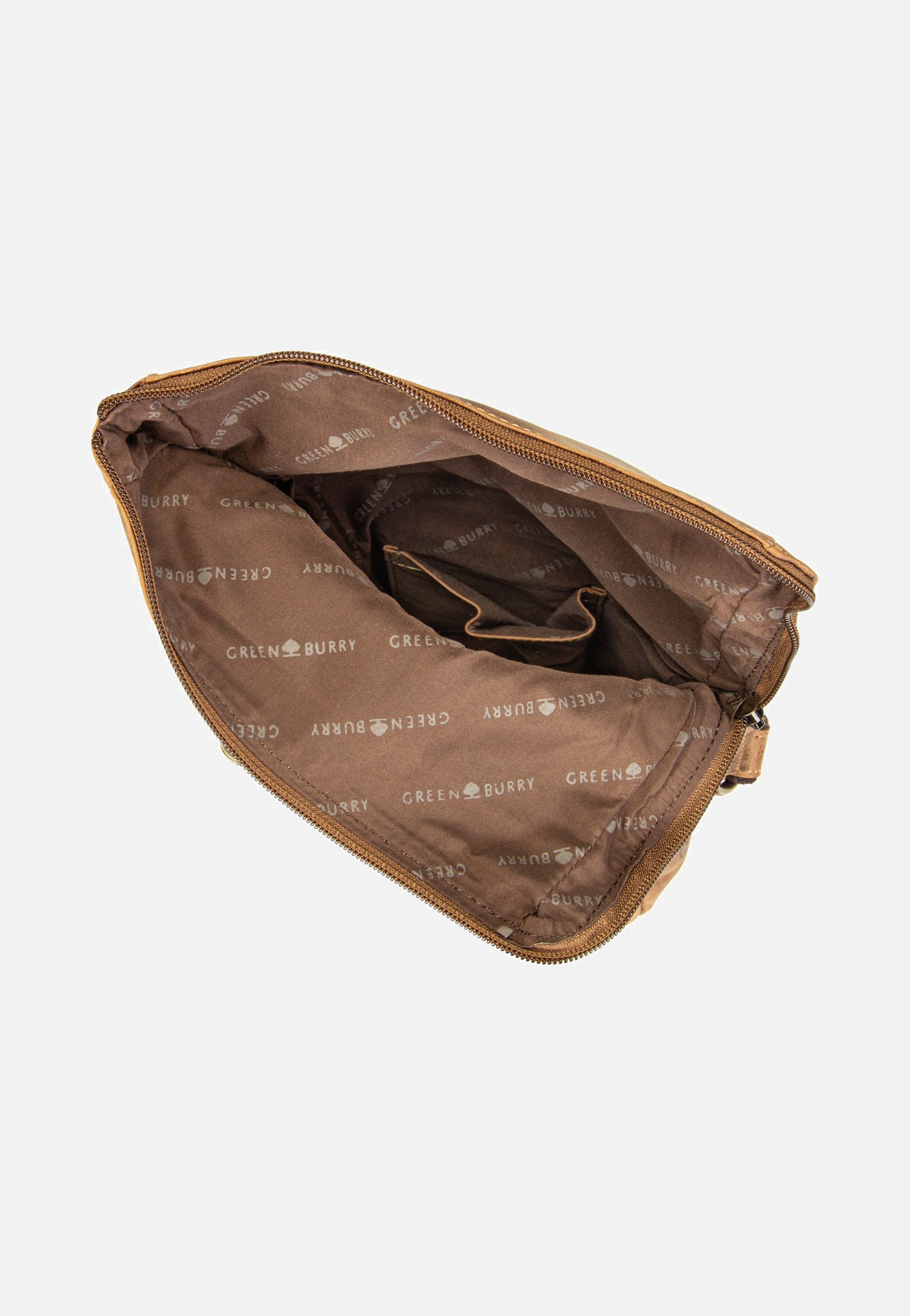 Greenburry Vintage Foldflap Sattelbraun Crossbody Bag