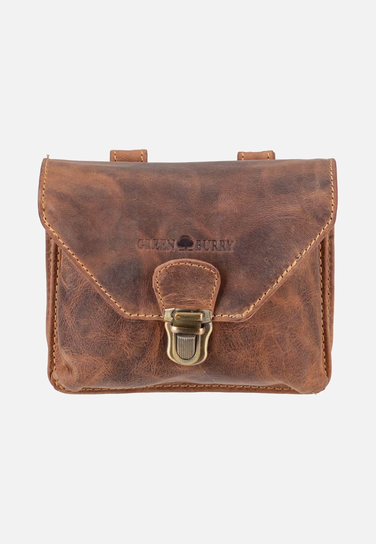 Greenburry Vintage Outdoor III Leder Sattelbraun Riñonera