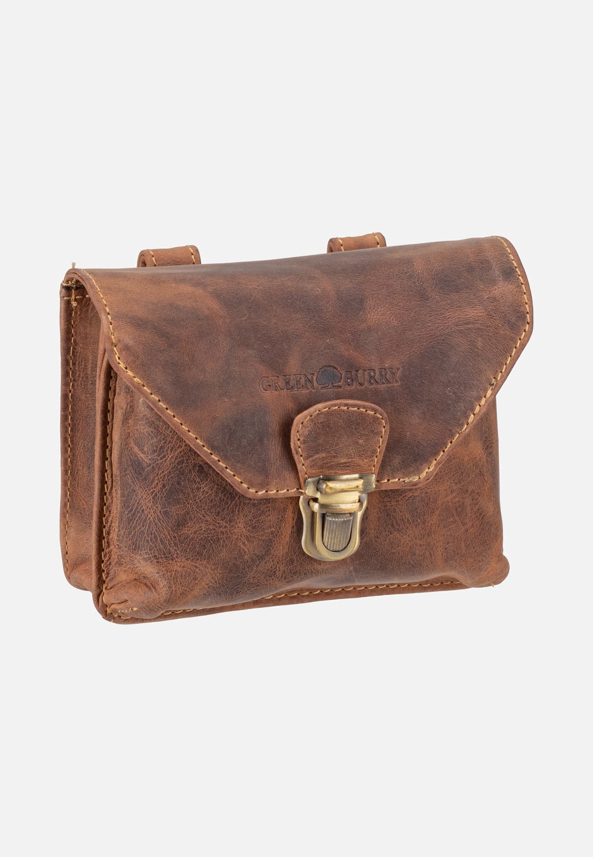 Greenburry Vintage Outdoor III Leder Sattelbraun Riñonera