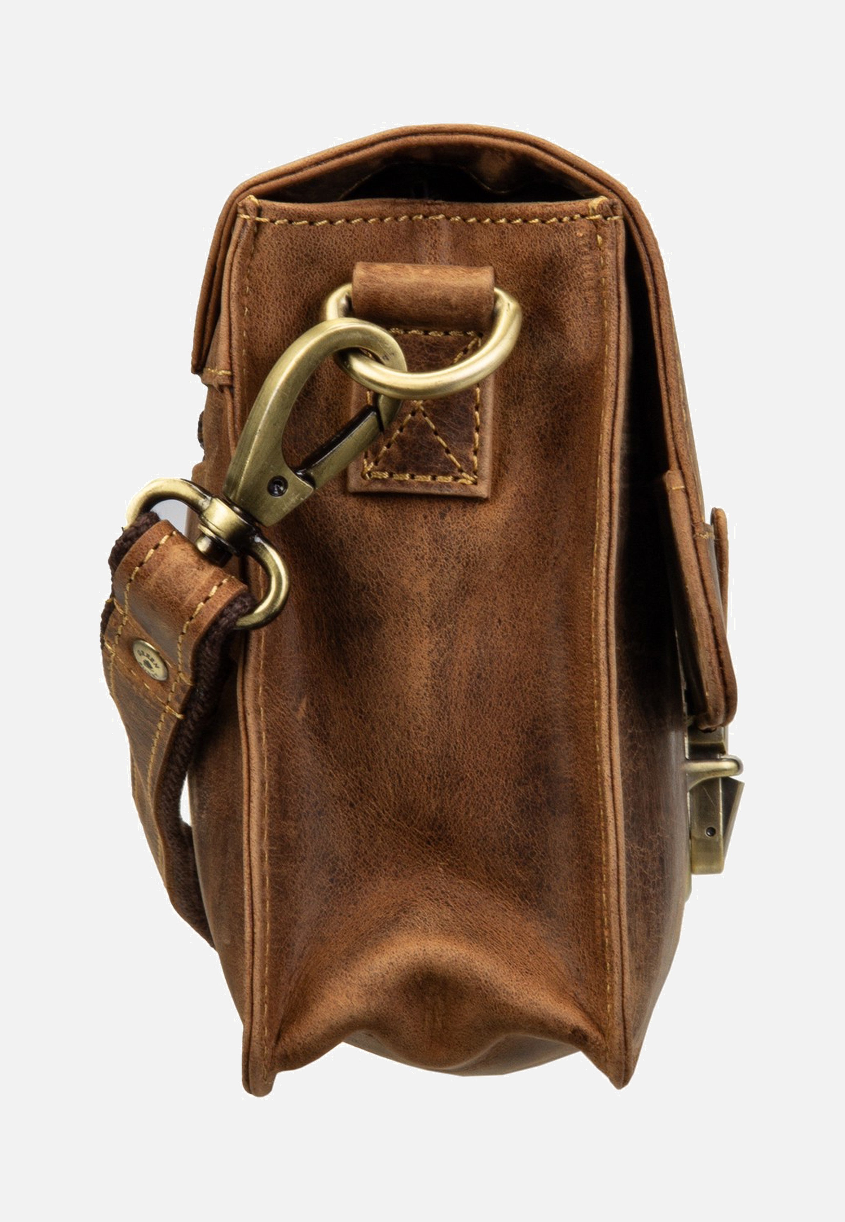 Greenburry Vintage Umhängetasche 1440 Sattelbraun Crossbody Bag  