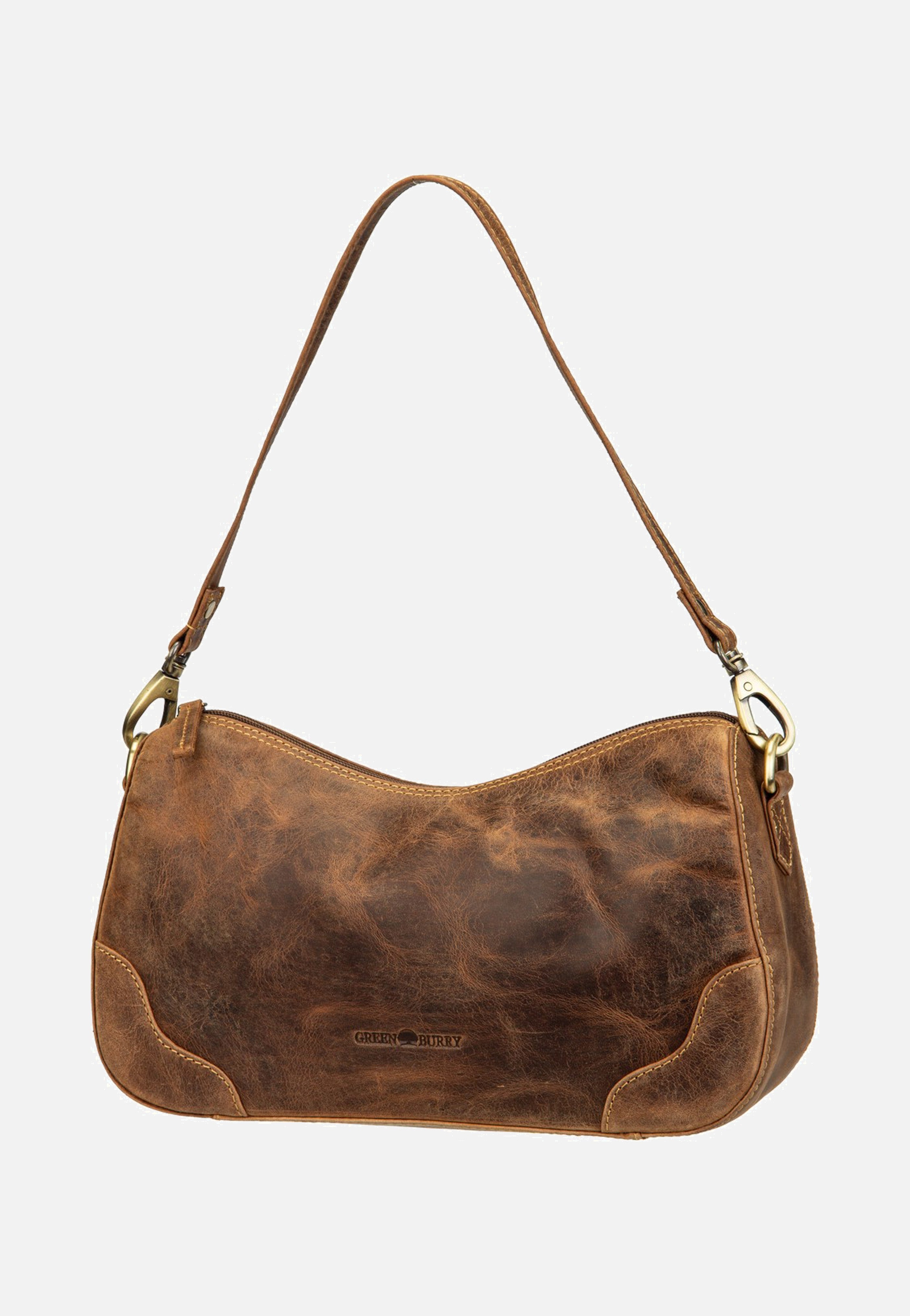 Greenburry Vintage Umhängetasche 1442 Sattelbraun Shoulder Bag
